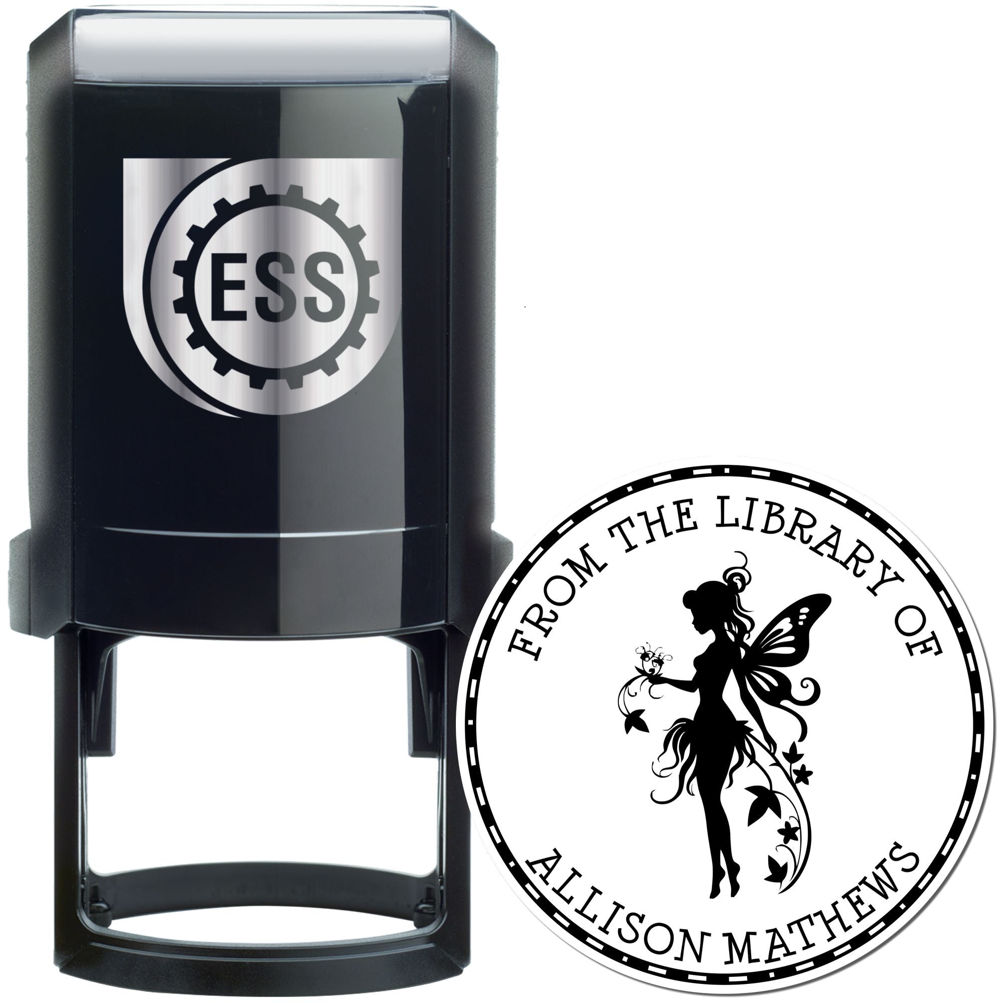 Azura Magical Fairy Self-Inking Customized Bookplate Label Stamp