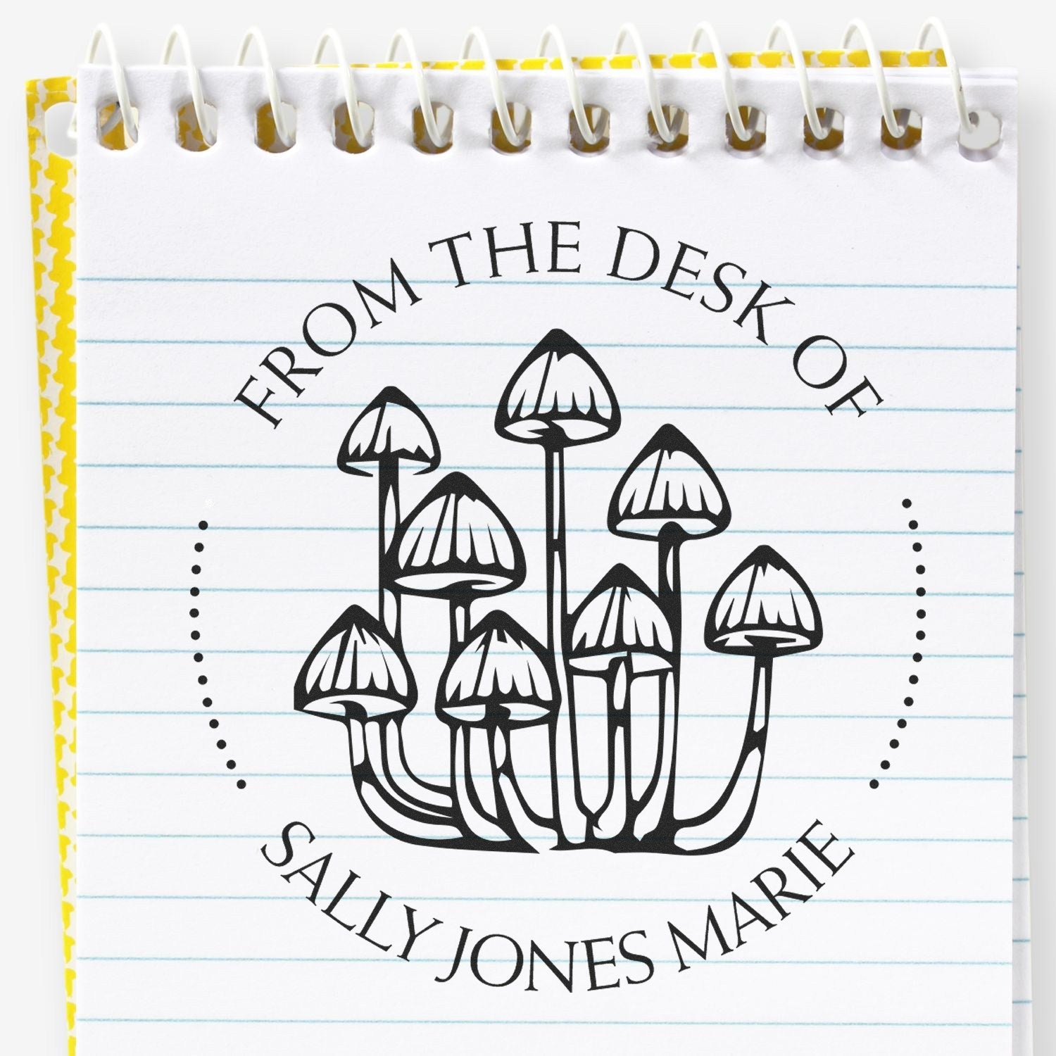 Slim Pre-Inked Arcane Truffle Shroom Book Lover Stamp