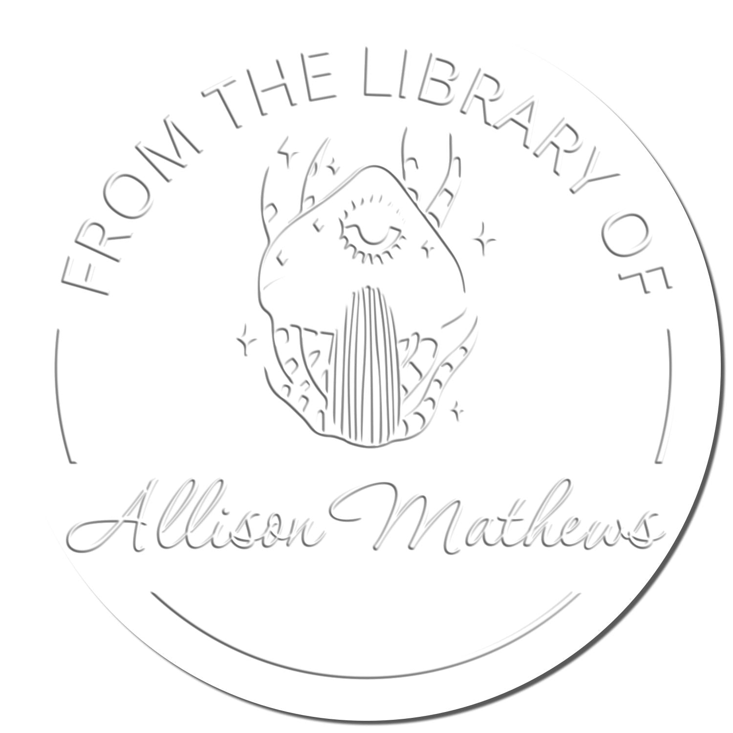 Soft Phantom Puffball Shroom Customized Library Collection Embossing Seal