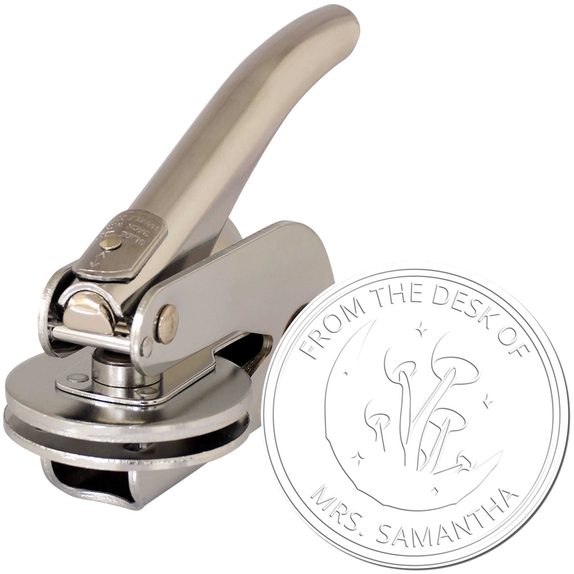 Chanting Chanterelle Mushroom Handheld Personalized Book Property Seal