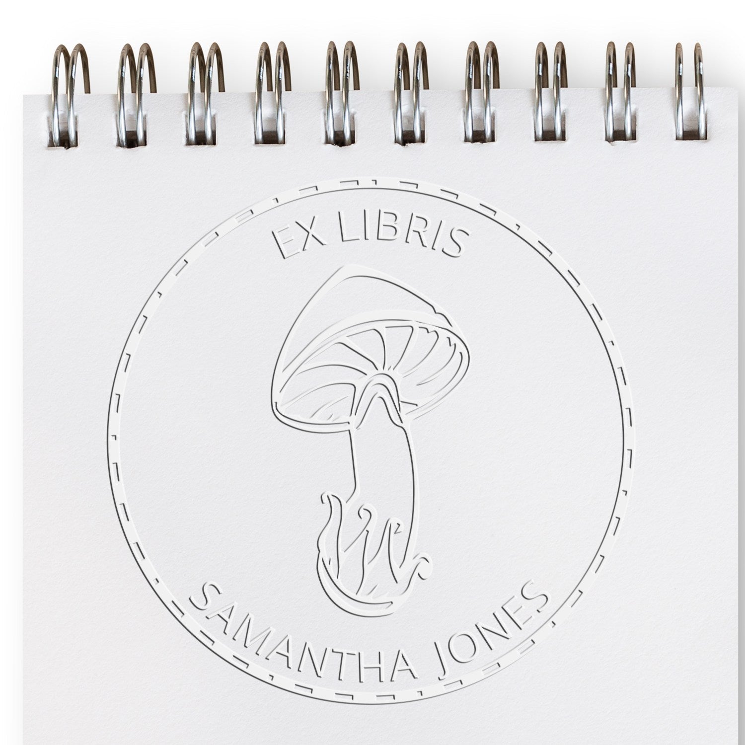 Wraithcap Mushroom Handheld Personalized Bookplate Label Seal