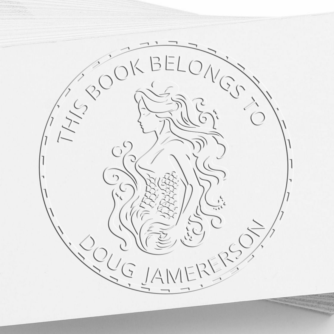 Soft Morgana Deepswirl Mermaid Customized Book Belongs To Seal