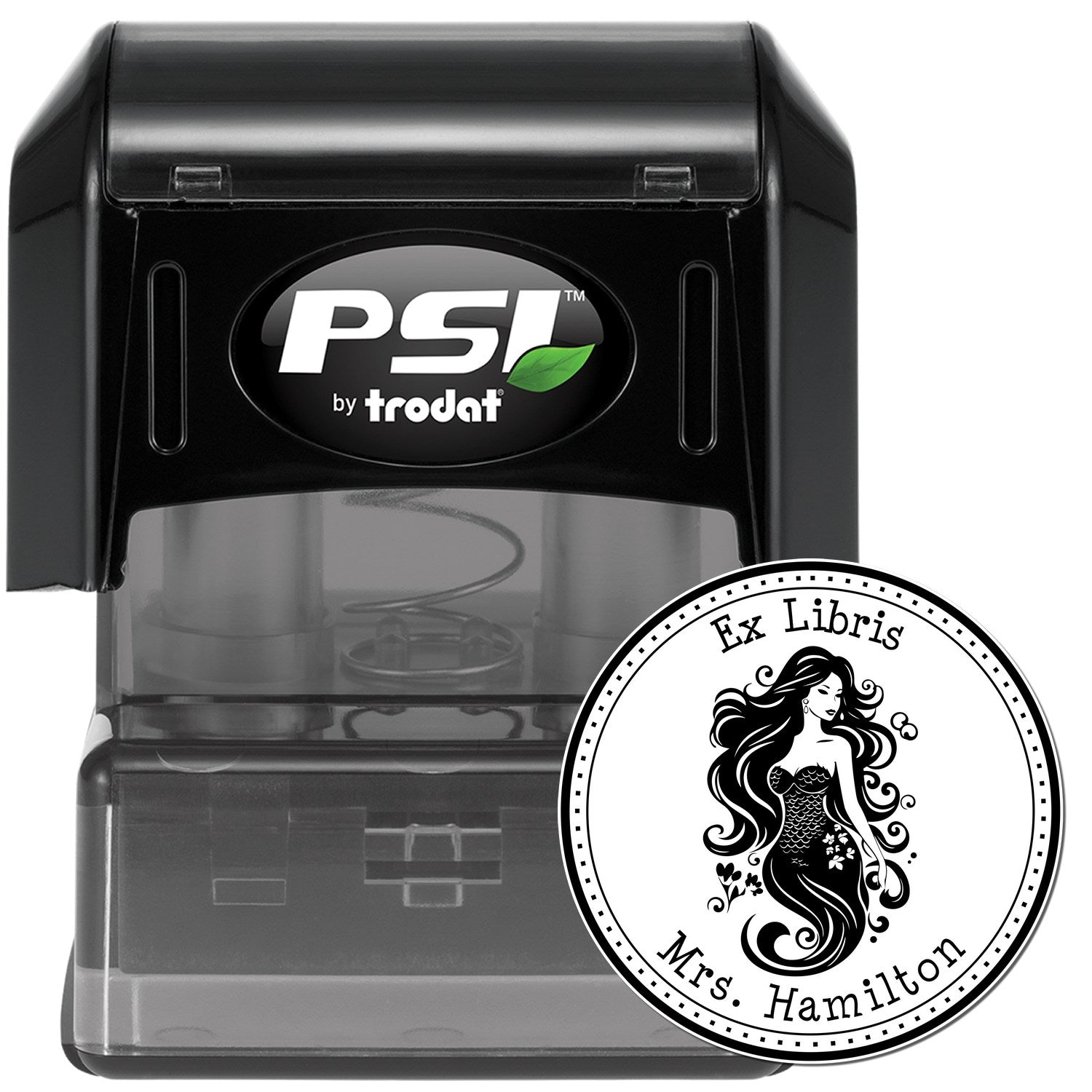 Azura Wavebound Mermaid Pre-Inked Personalizable Book Ownership Stamp
