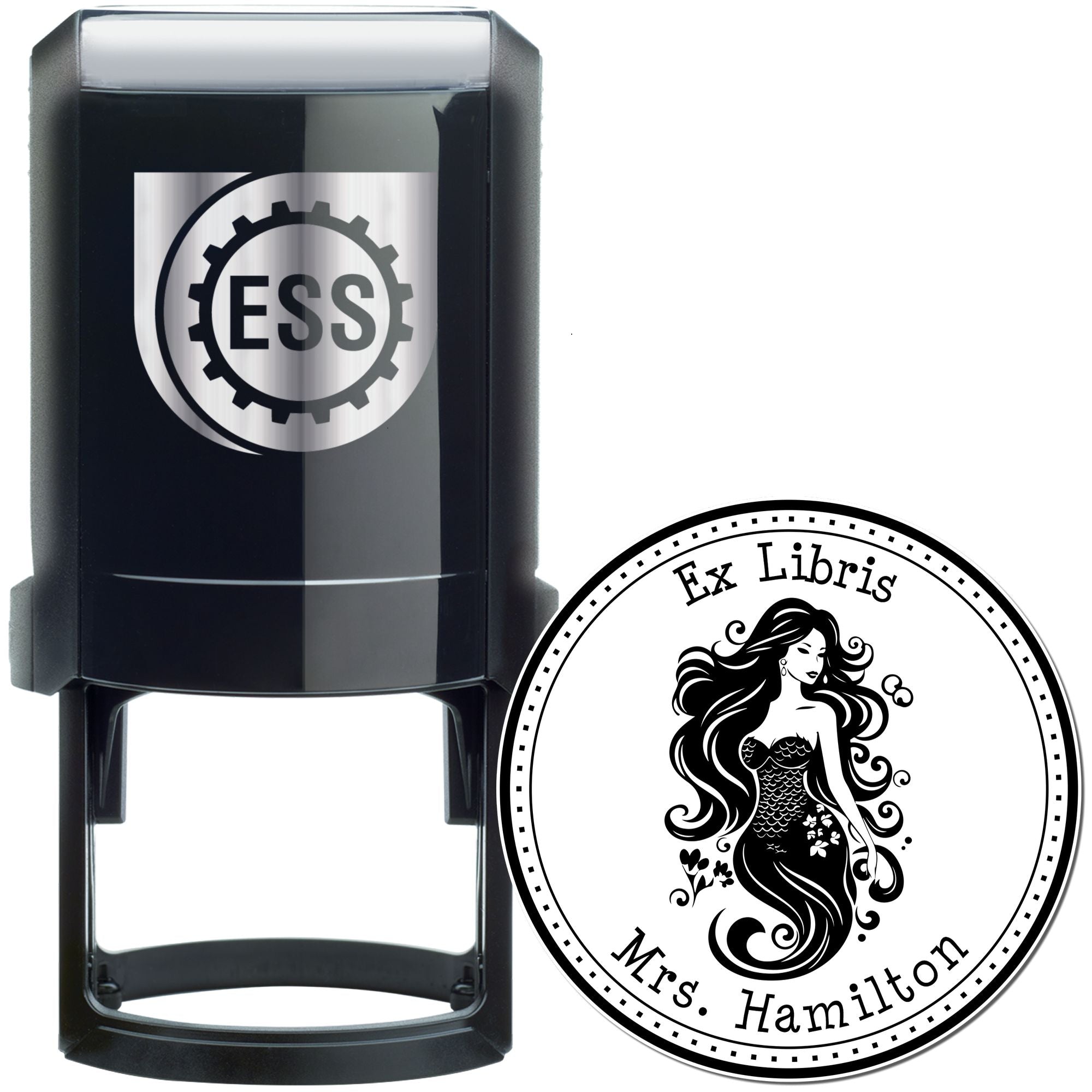 Azura Wavebound Mermaid Self-Inking Customized From The Office Of Stamp - Engineer Seal Stamps
