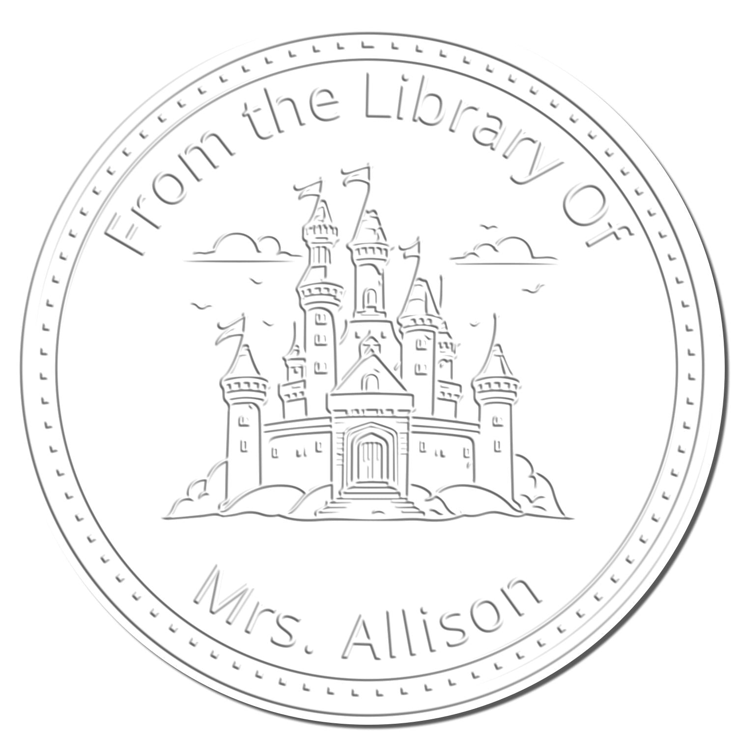 Dragonstone Keep Castle Handheld Personalized Library Name Embosser