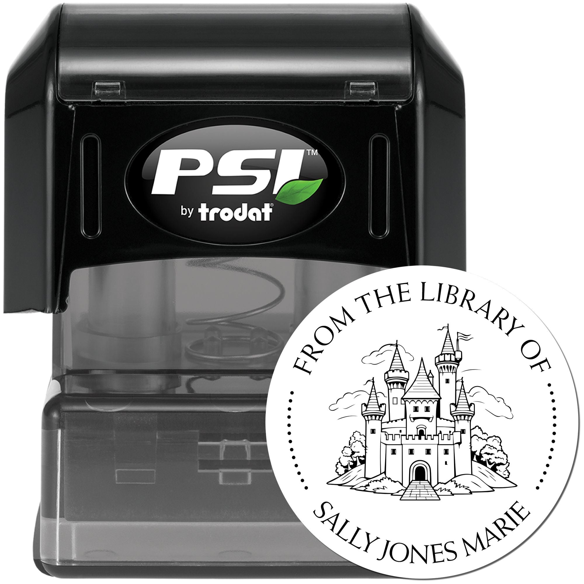 Fortress of Solitude Castle Pre-Inked Personalizable Book Library Stamp