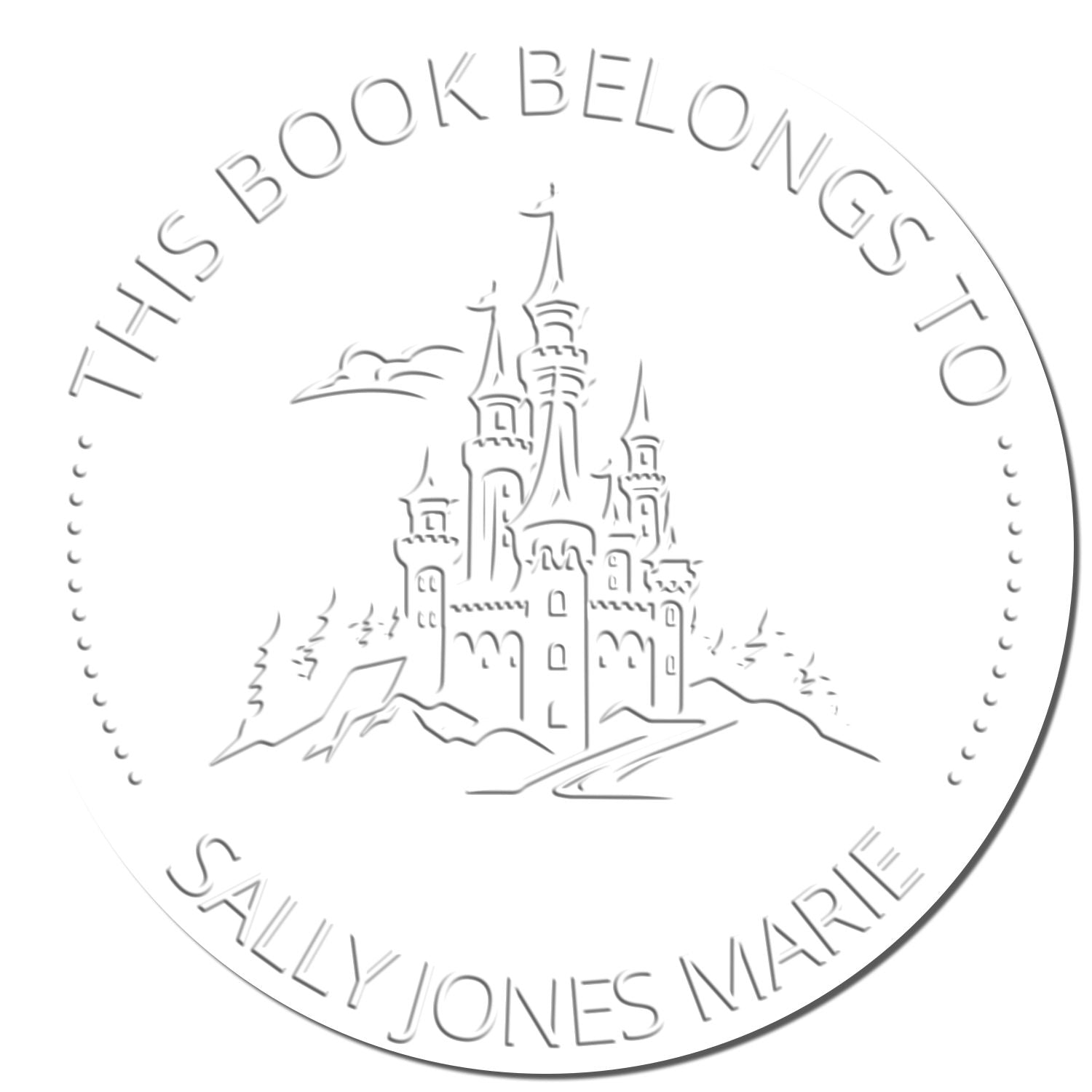 Ravenhold Castle Handheld Personalized Library Name Embossing Seal