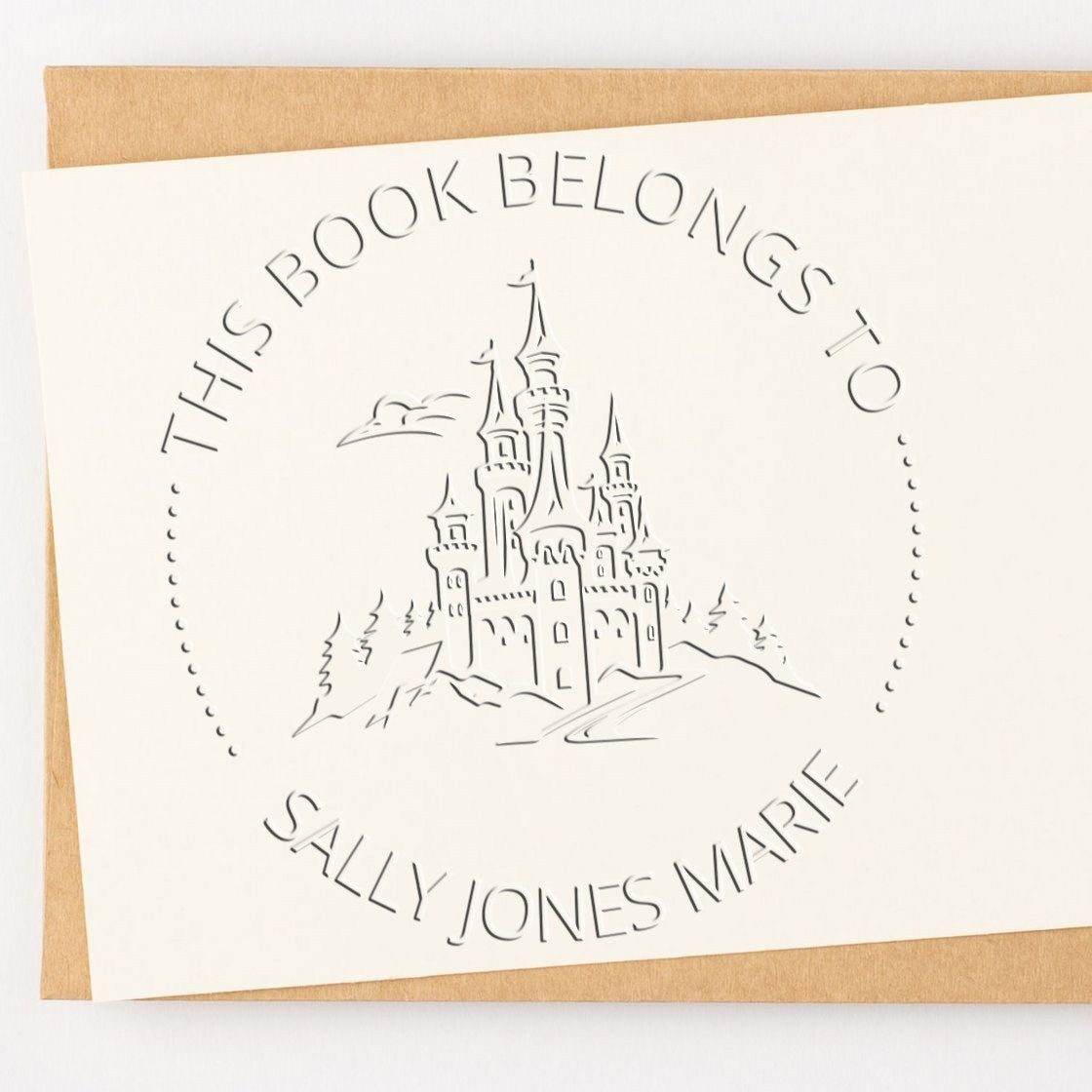 Ravenhold Castle Handheld Personalized Library Name Embossing Seal
