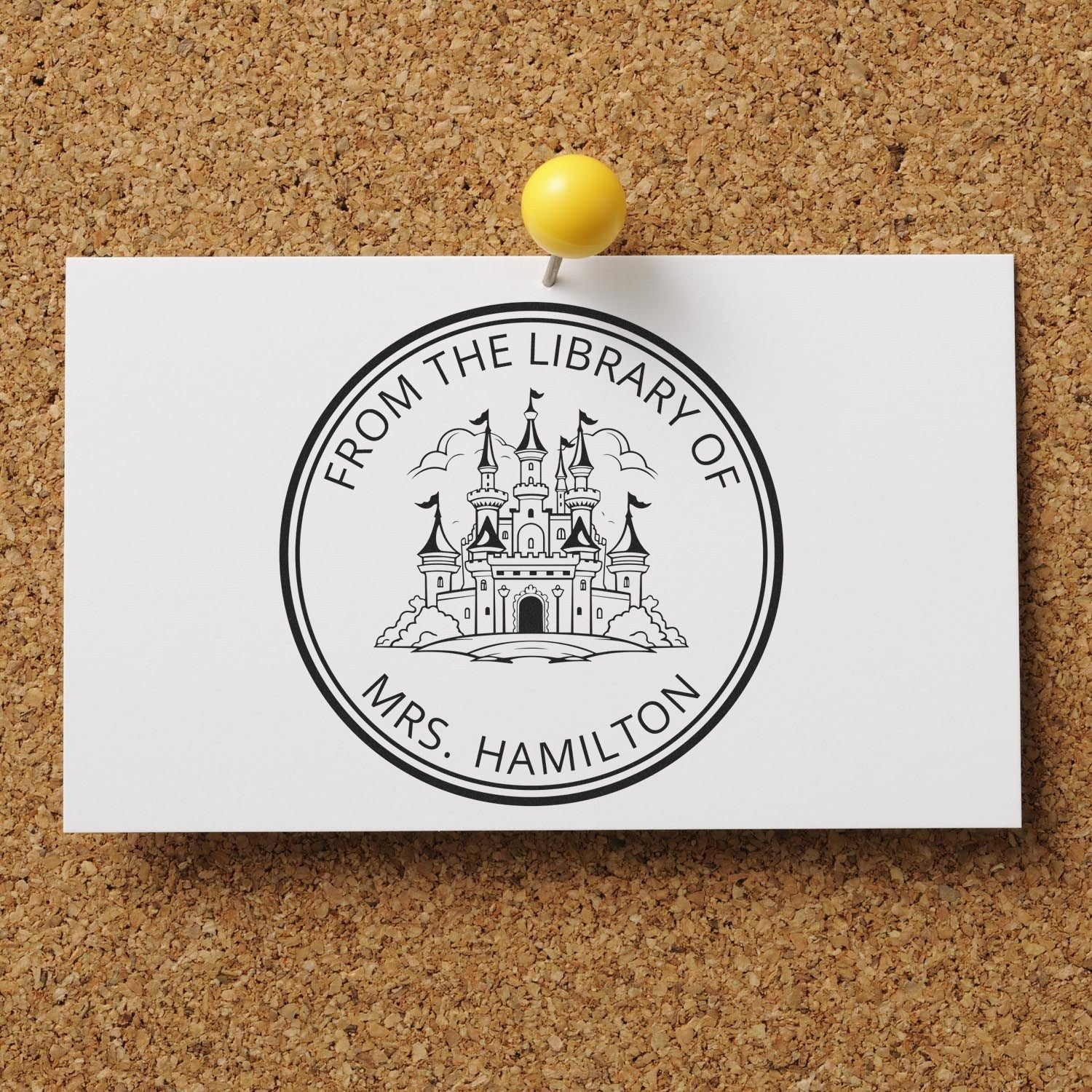 Mystic Towers Castle Self-Inking Customized Library Of Stamp