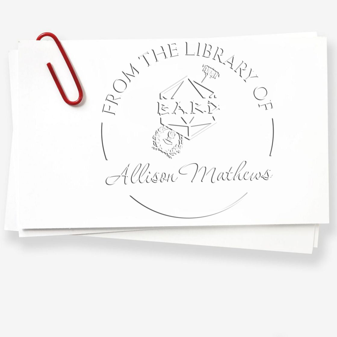 Soft Boots of Elvenkind Gamer Custom-Made Ex Libris Embossing Seal