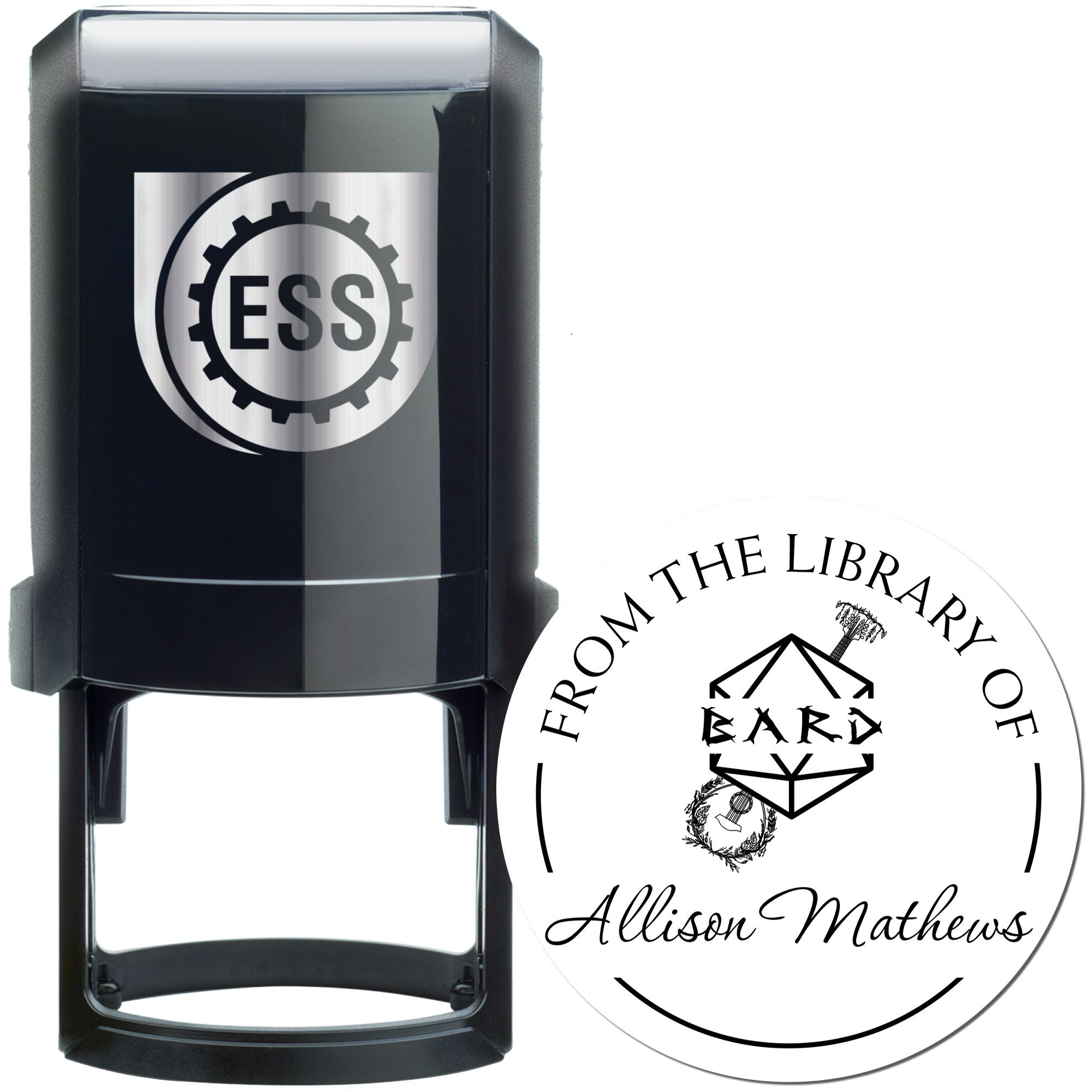Boots of Elvenkind Gamer Self-Inking Custom-Made Ex Libris Library Stamp
