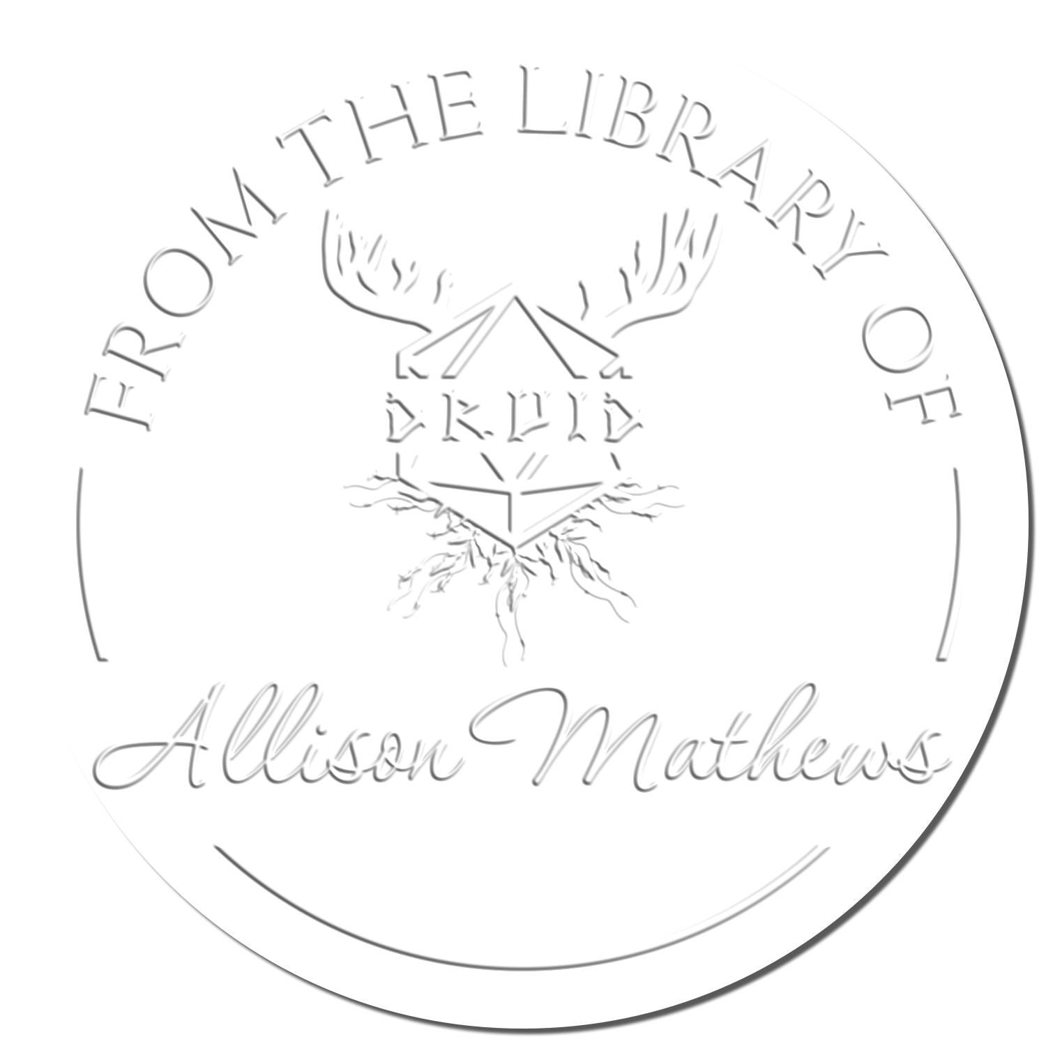 Soft Helm of Telepathy Gamer Custom-Made Ex Libris Bookplate Seal