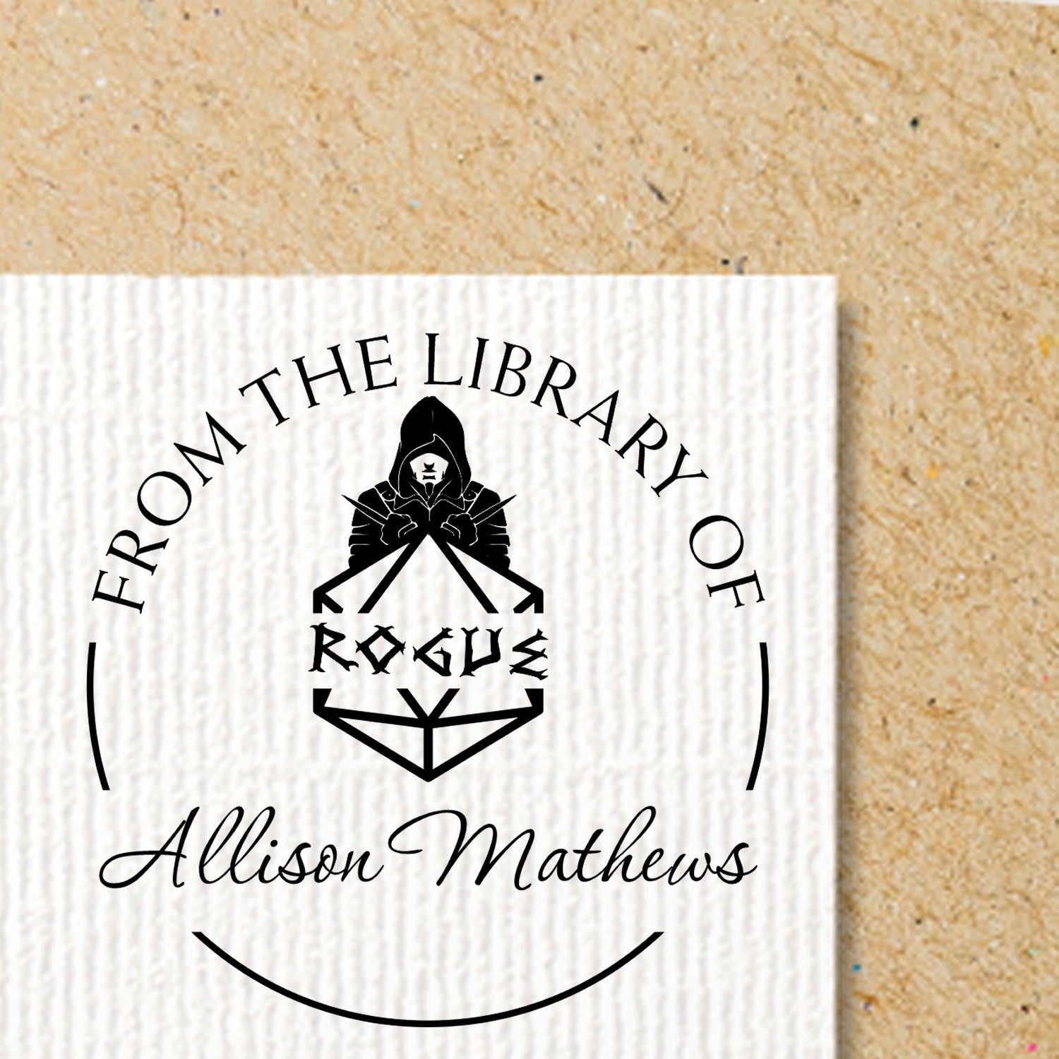 Chalice of the Gods Gamer Pre-Inked Personalizable Library Of Stamp
