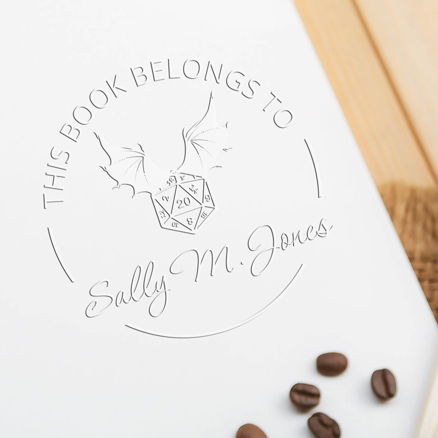 Gem of Seeing Gamer Hybrid Customized Book Branding Embosser - Engineer Seal Stamps