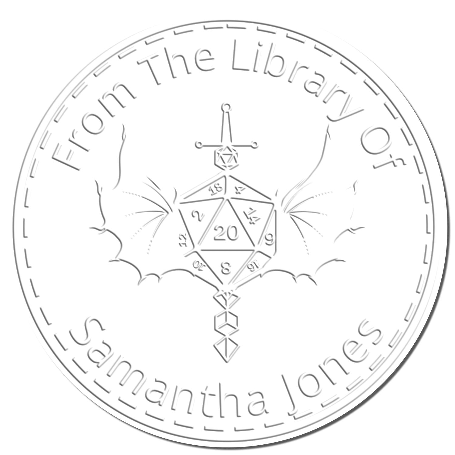 Lantern of Revealing Gamer Hybrid Customized Book Branding Embossing Seal - Engineer Seal Stamps