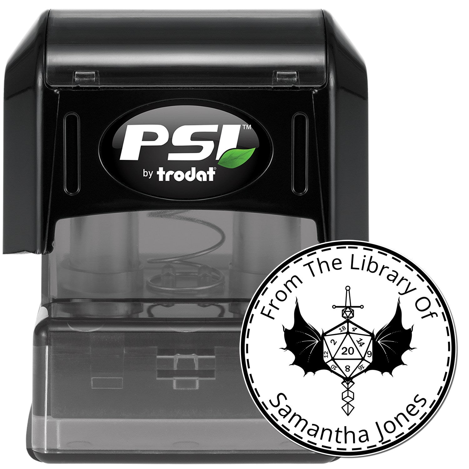 Lantern of Revealing Gamer Pre-Inked Customizable Ex Libris Library Stamp - Engineer Seal Stamps