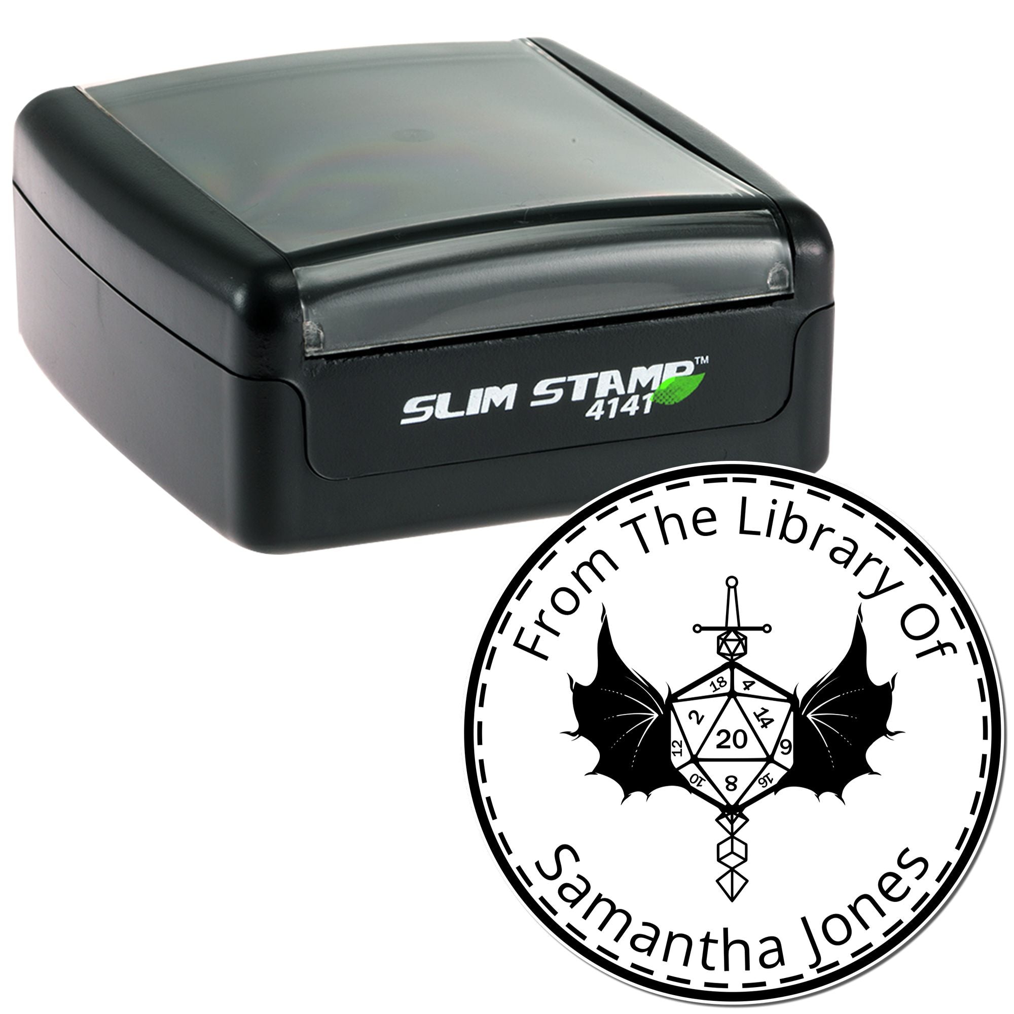 Slim Pre-Inked Lantern of Revealing Gamer From The Office Of Stamp
