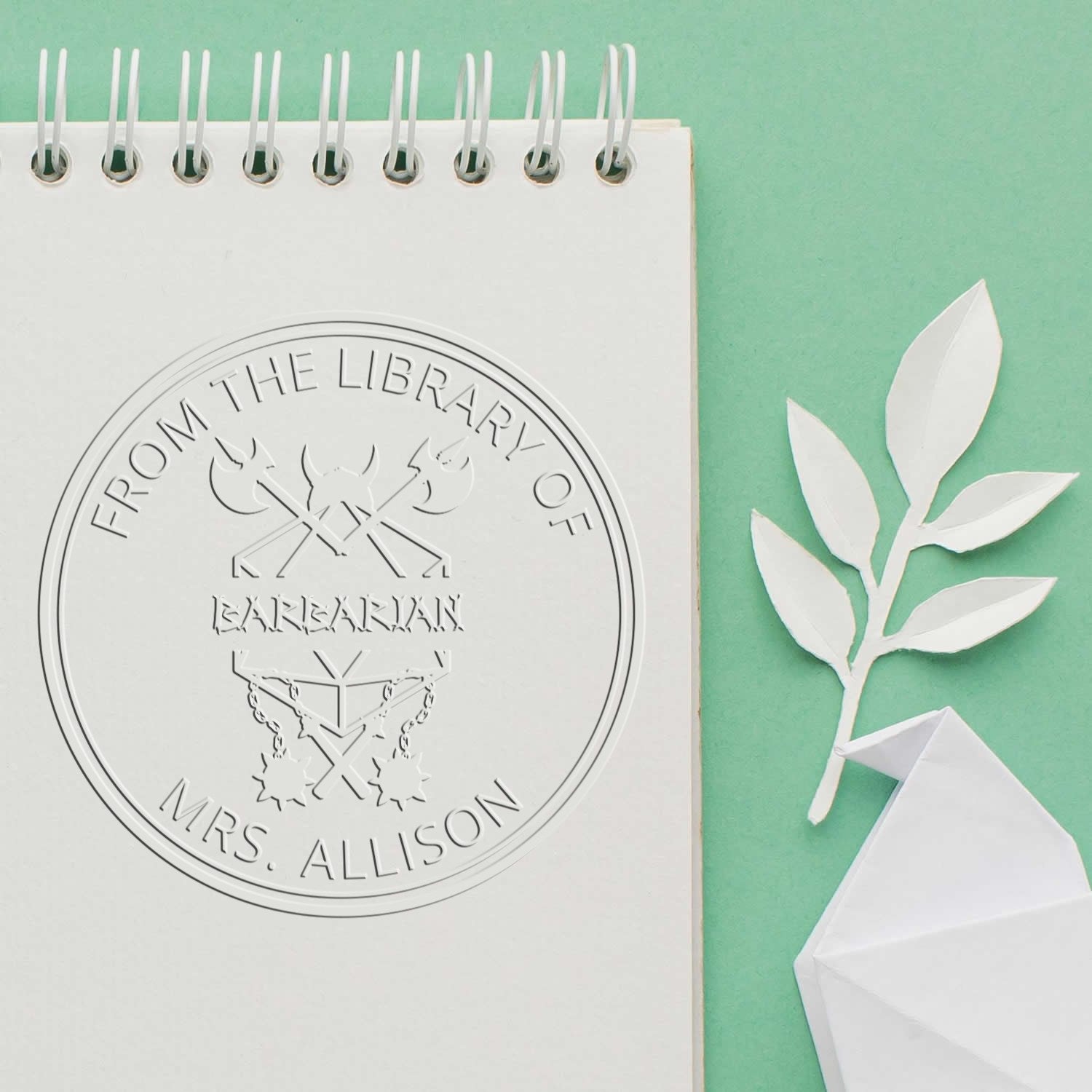 Necklace of Fireballs Gamer Hybrid Customized Book Identity Seal - Engineer Seal Stamps