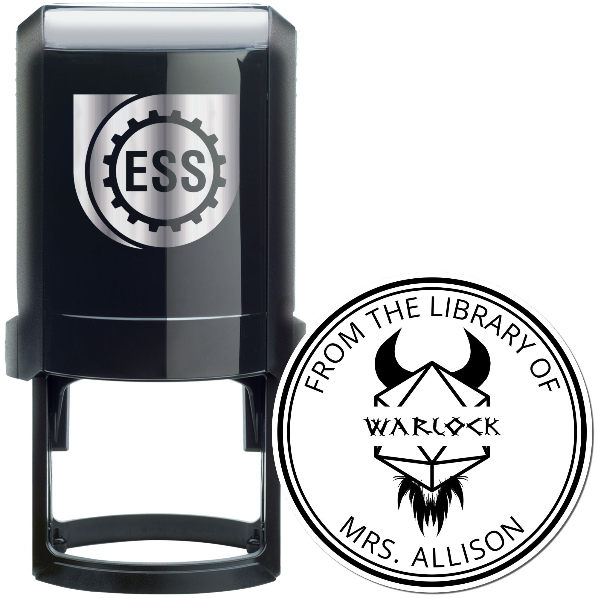 Ioun Stone of Insight Gamer Self-Inking Custom-Made Bookplate Design Stamp