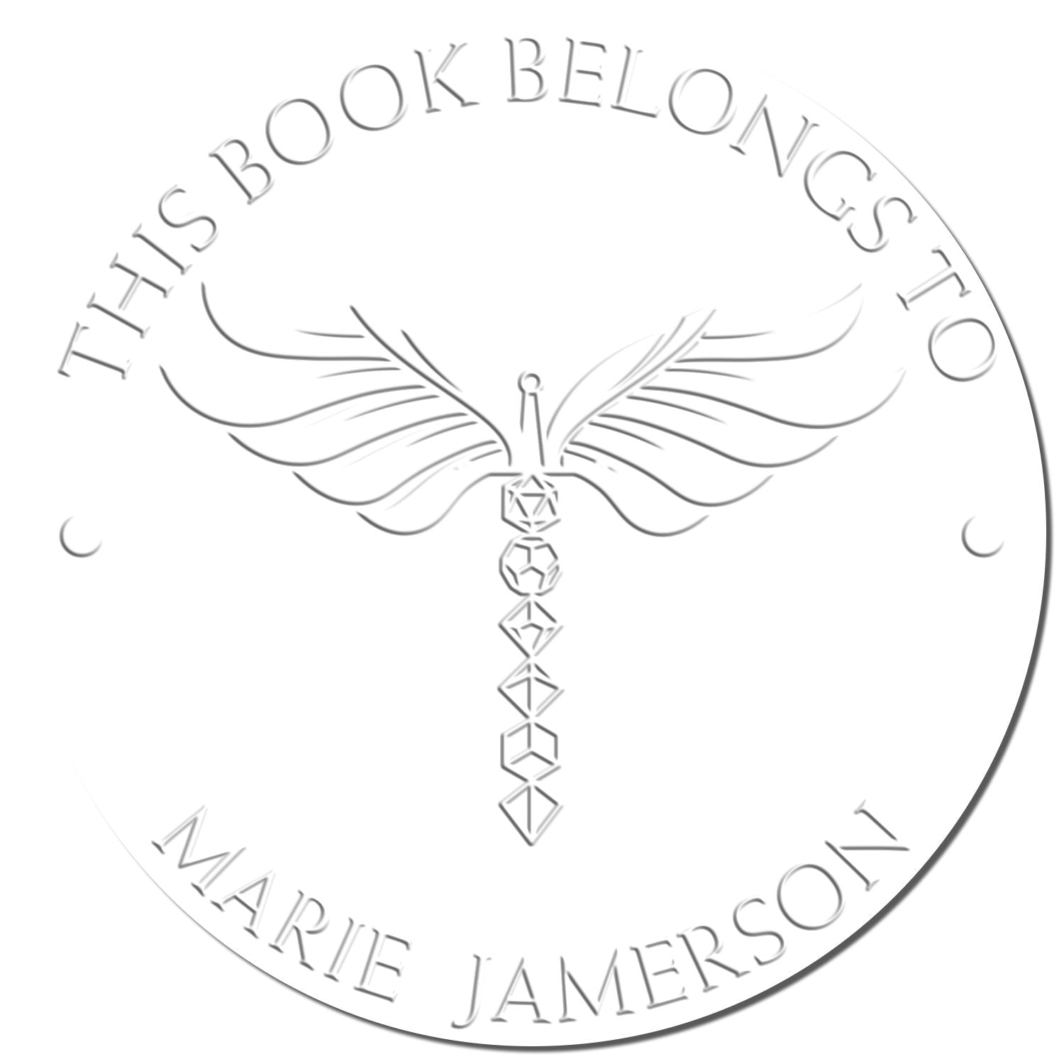 Soft Manual of Bodily Health Gamer Custom-Made From The Desk Of Embosser - Engineer Seal Stamps