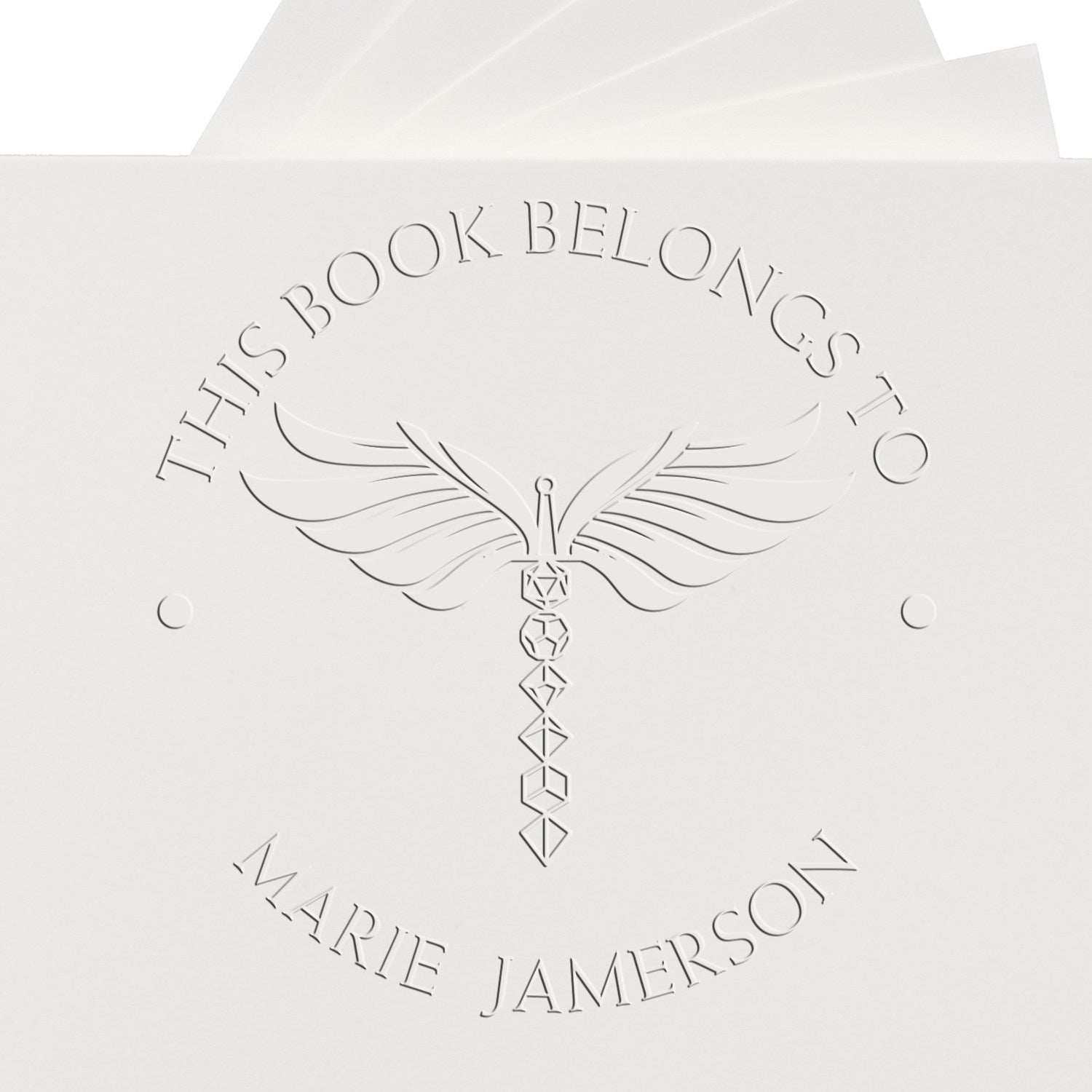 Manual of Bodily Health Gamer Hybrid Customized Bookplate Design Embossing Seal - Engineer Seal Stamps