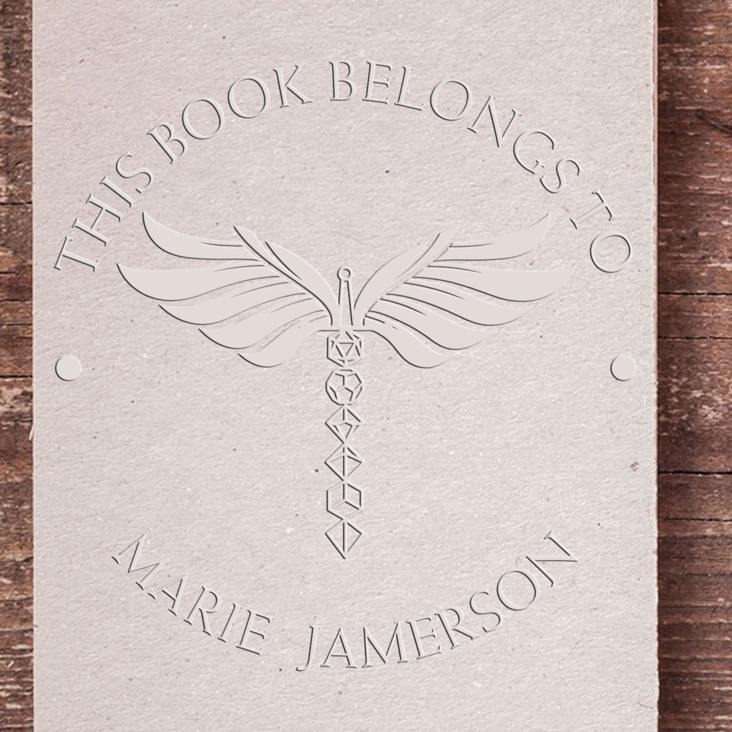 Soft Manual of Bodily Health Gamer Custom-Made From The Desk Of Embosser - Engineer Seal Stamps