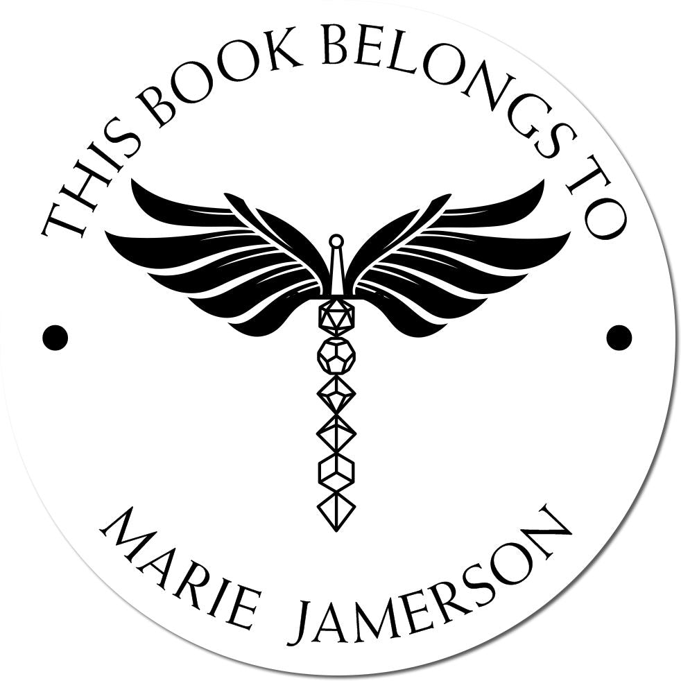 Manual of Bodily Health Gamer Pre-Inked Customizable Book Signature Stamp