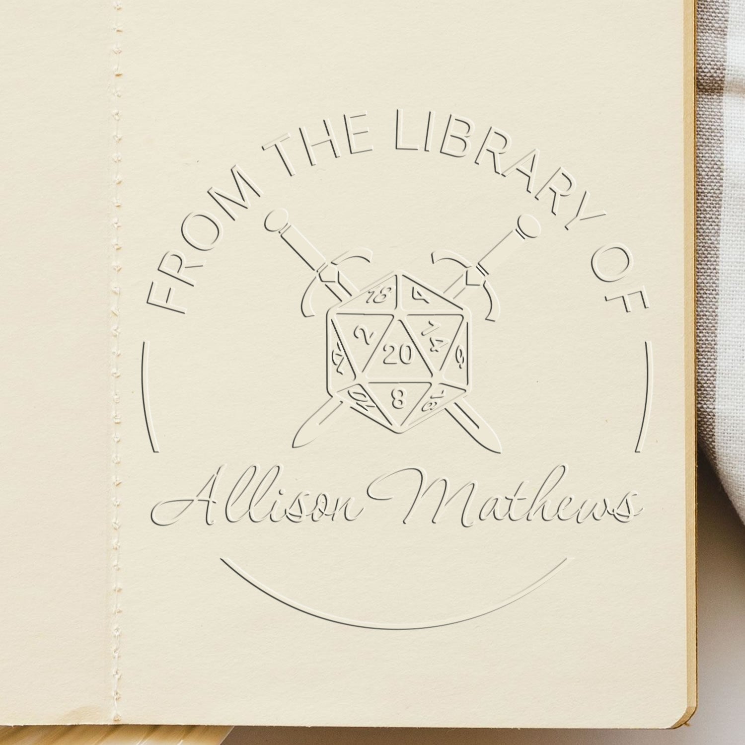 Oathbow Gamer Hybrid Customized Bookplate Label Seal - Engineer Seal Stamps