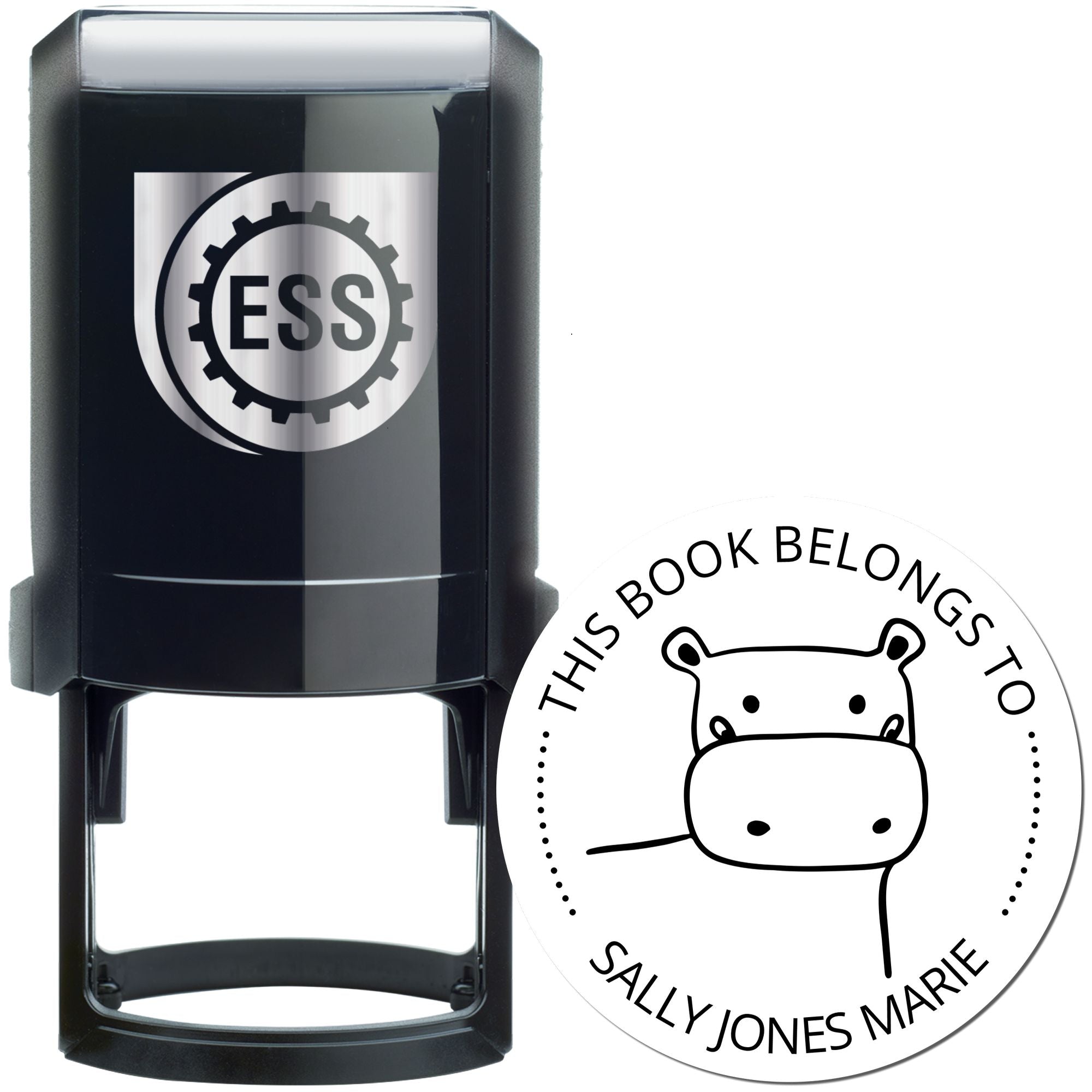 TizzyTwitch Cartoon Animal Self-Inking Custom-Made Home Library Stamp