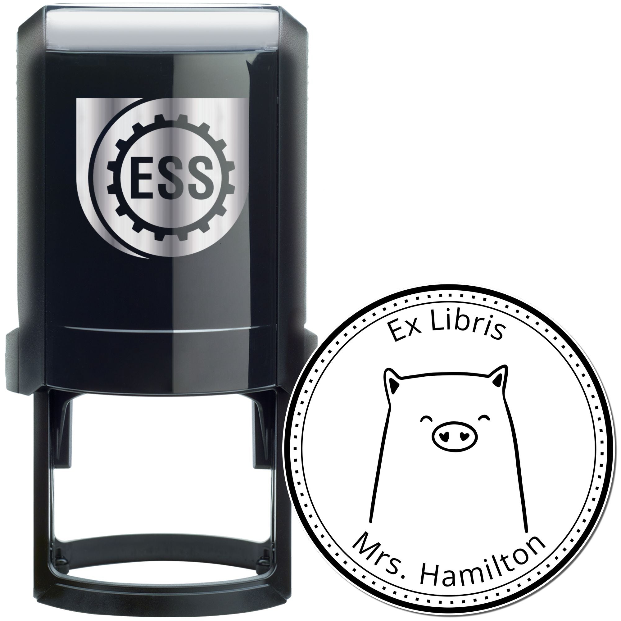 WaddleWisk Cartoon Animal Self-Inking Custom-Made Library Of Stamp