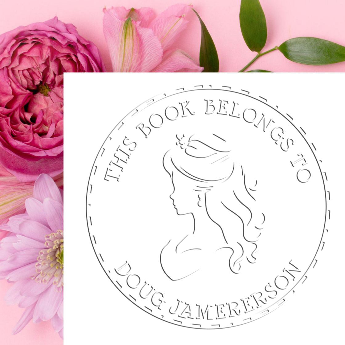 Soft Princess Anastasia Custom-Made Bookplate Label Seal