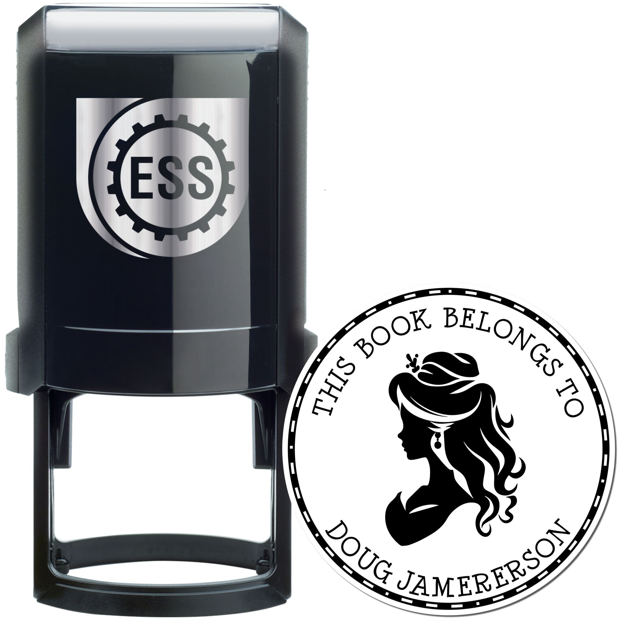 Princess Anastasia Self-Inking Personalizable Book Initial Stamp