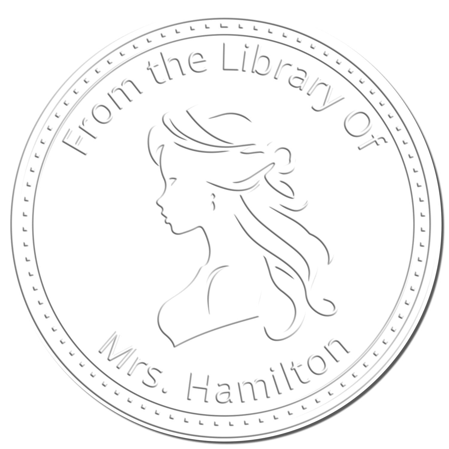 Princess Aurora Desk Personalizable This Book Belongs To Embossing Seal - Engineer Seal Stamps