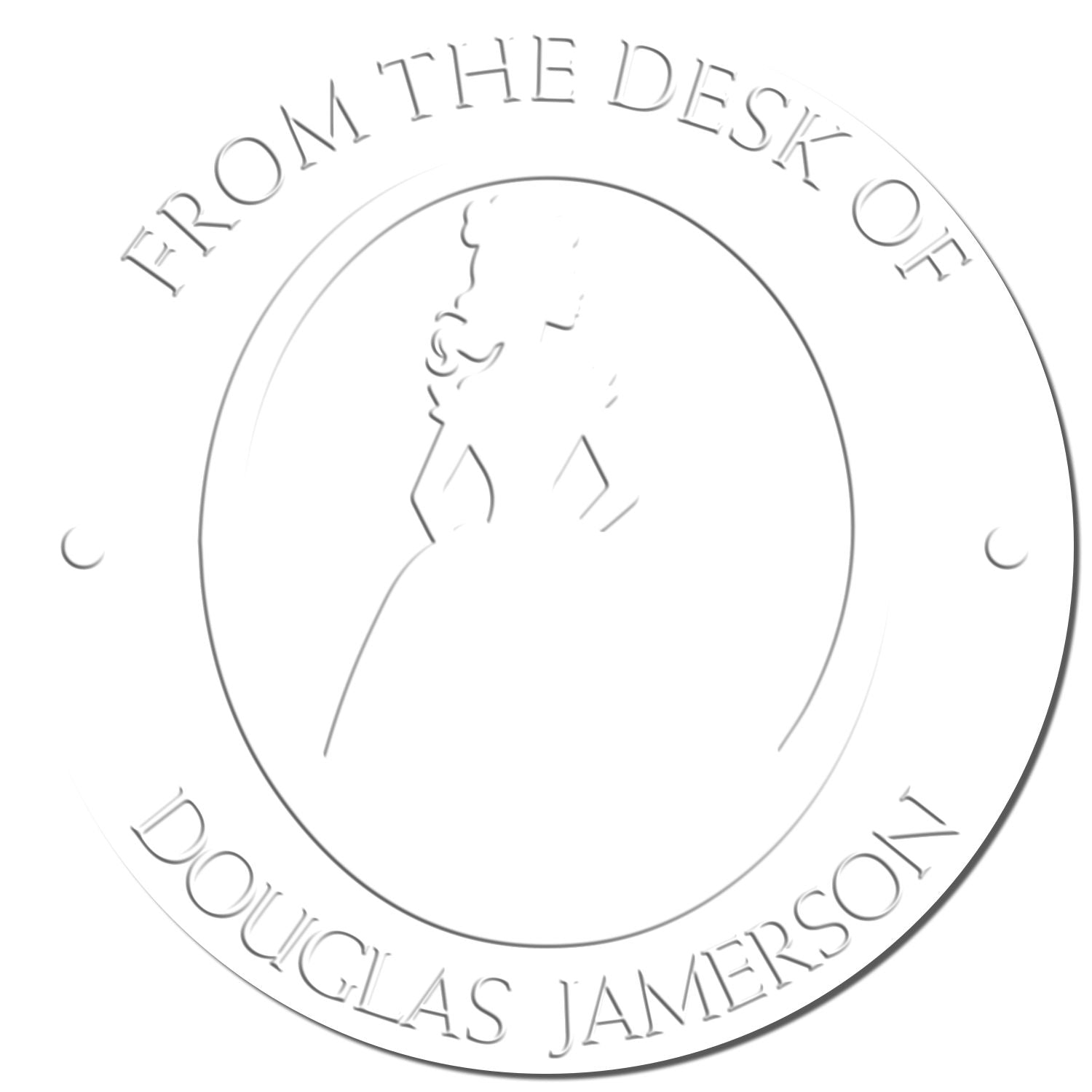 Soft Princess Calliope Custom-Made Bookplate Template Embosser