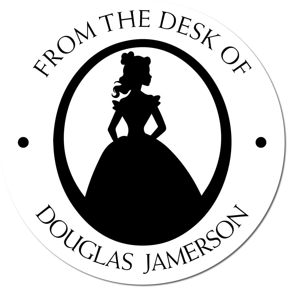 Princess Calliope Pre-Inked Book Label Stamp