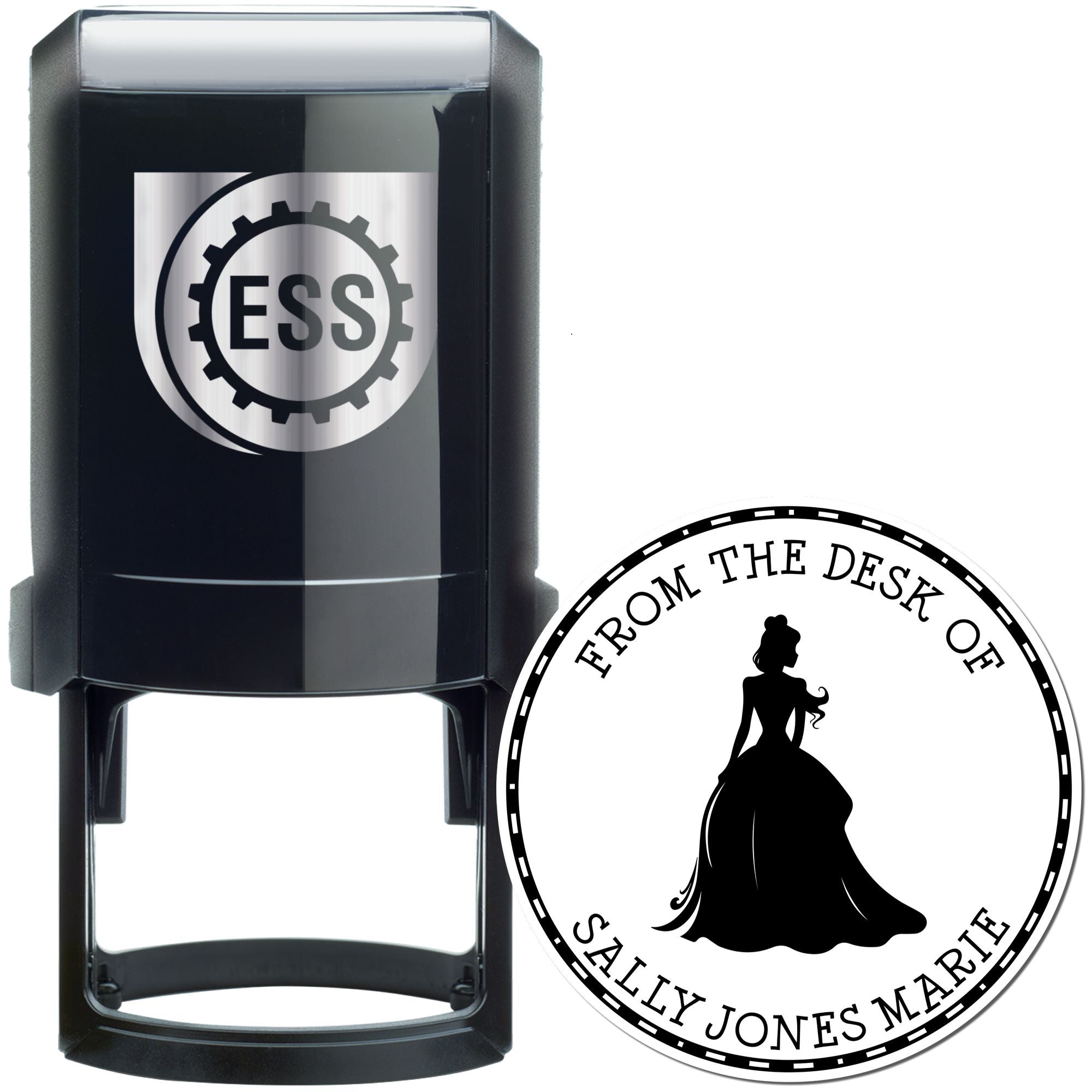 Princess Cordelia Self-Inking Personalizable Bookplate Design Stamp