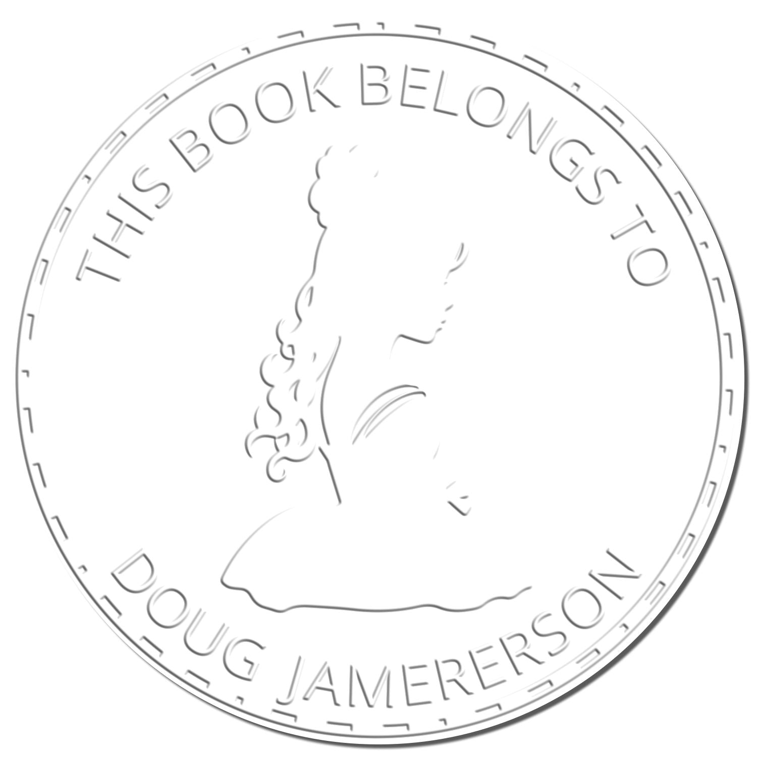 Princess Diana Desk Personalizable Library Book Embossing Seal - Engineer Seal Stamps