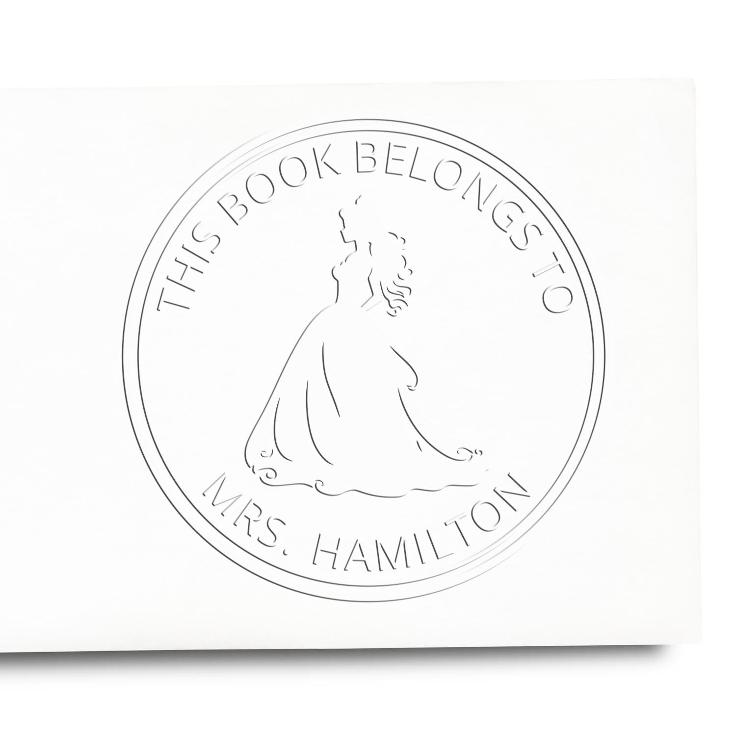 Princess Elizabeth Hybrid Customized Ex Libris Design Embossing Seal - Engineer Seal Stamps