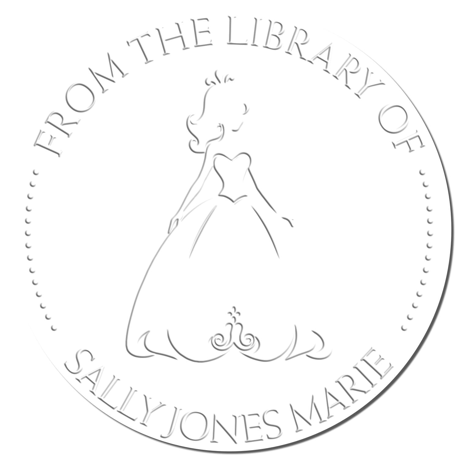 Princess Esmeralda Handheld Customized Ex Libris Art Seal