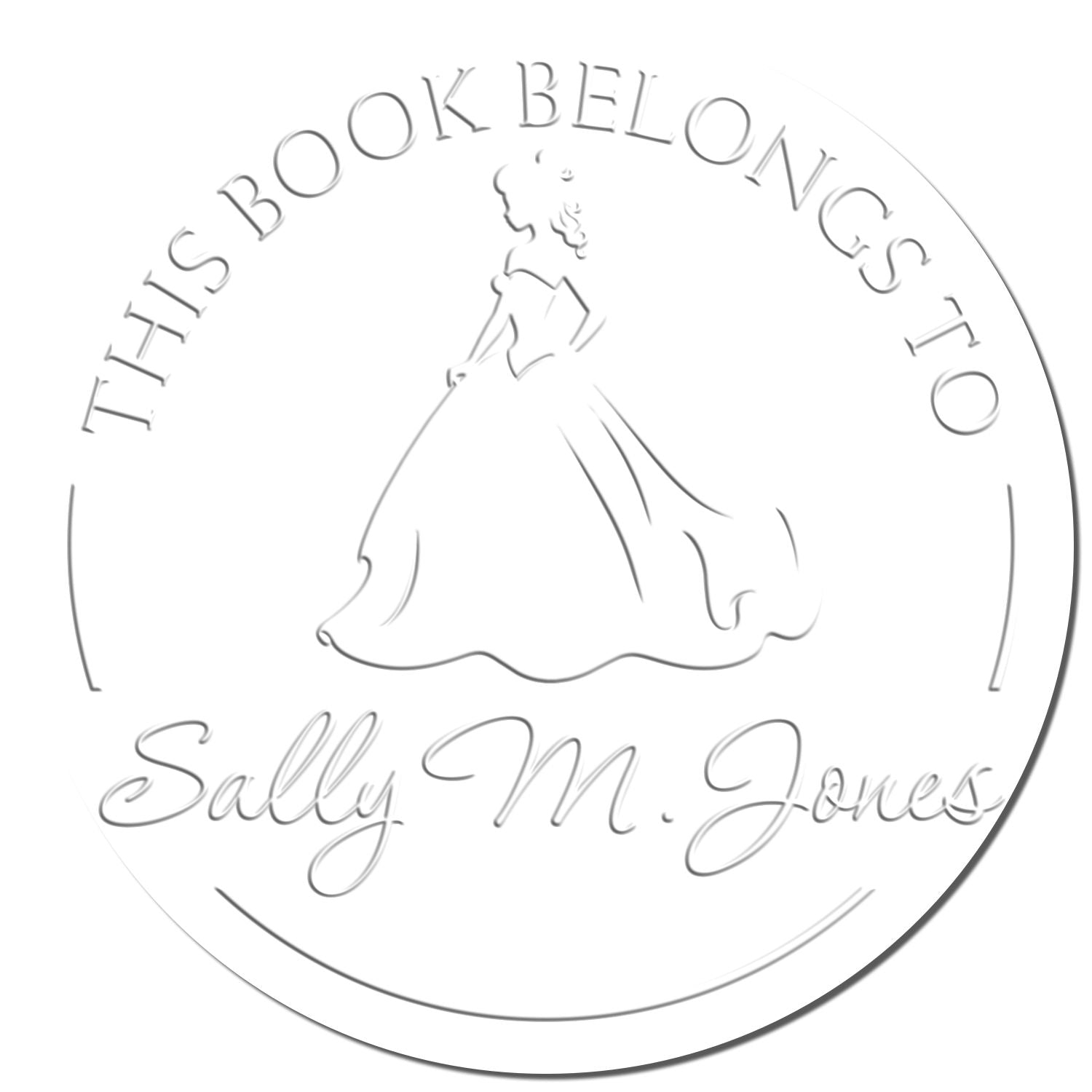 Soft Princess Eugenie Custom-Made Library Name Embossing Seal