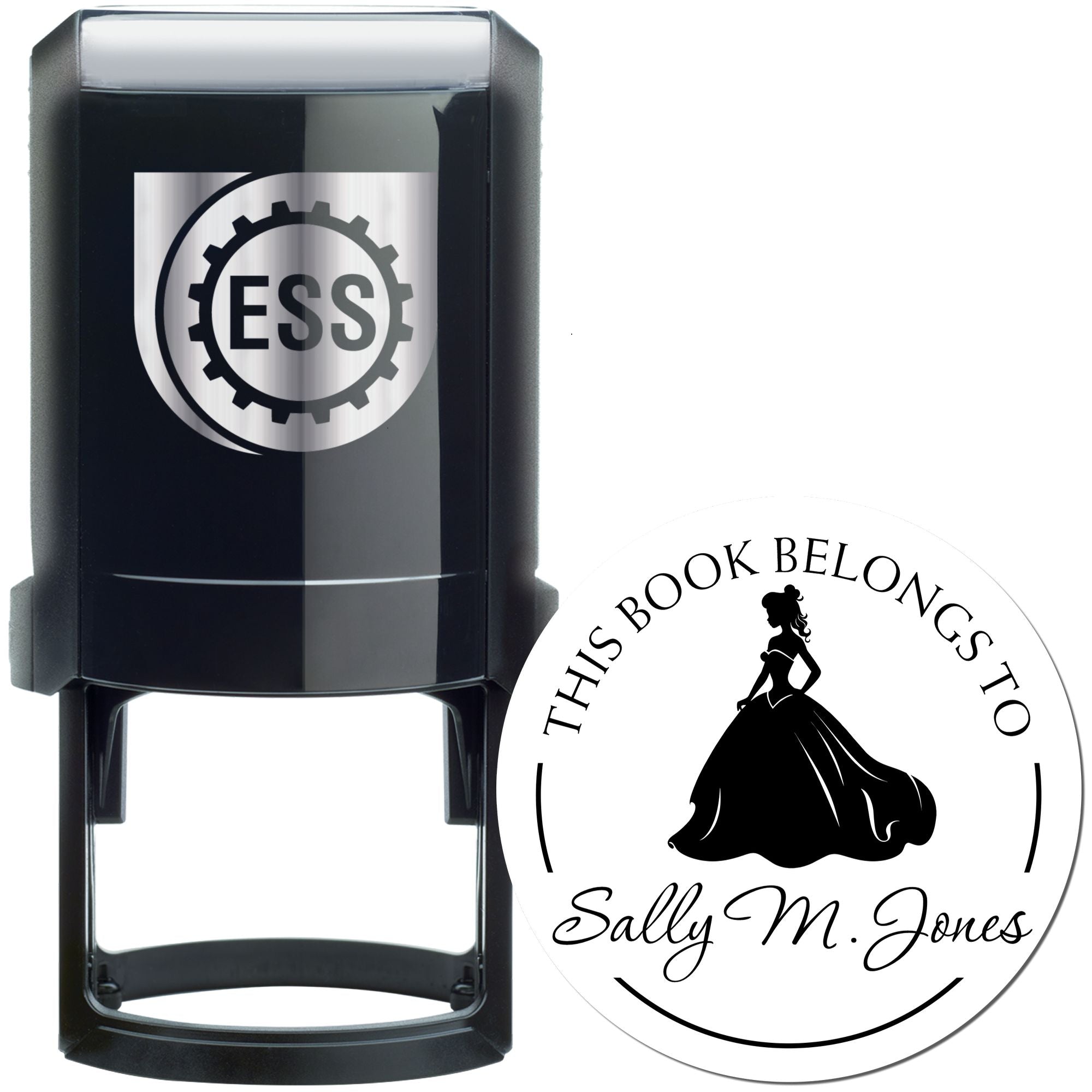 Princess Eugenie Self-Inking Personalizable Library Return Stamp