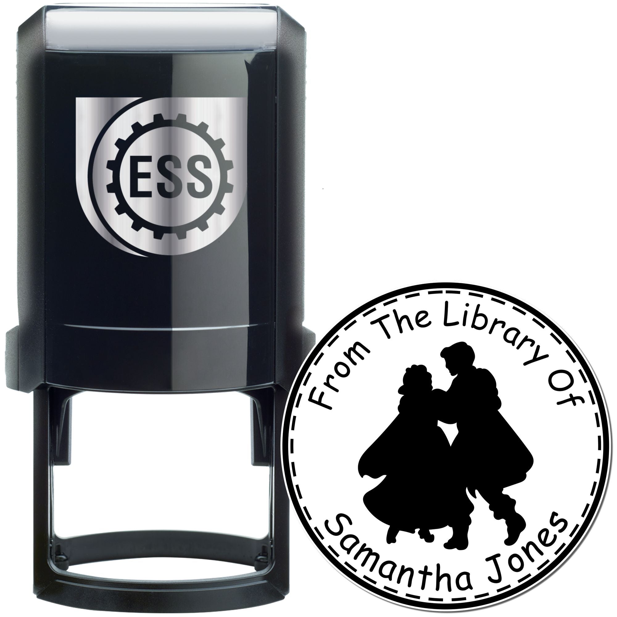 Princess Freya Self-Inking Personalizable Name For Books Stamp - Engineer Seal Stamps