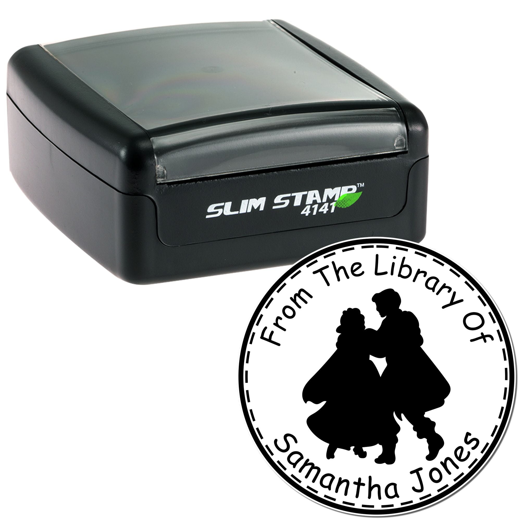 Slim Pre-Inked Princess Freya Personalized Book Label Stamp