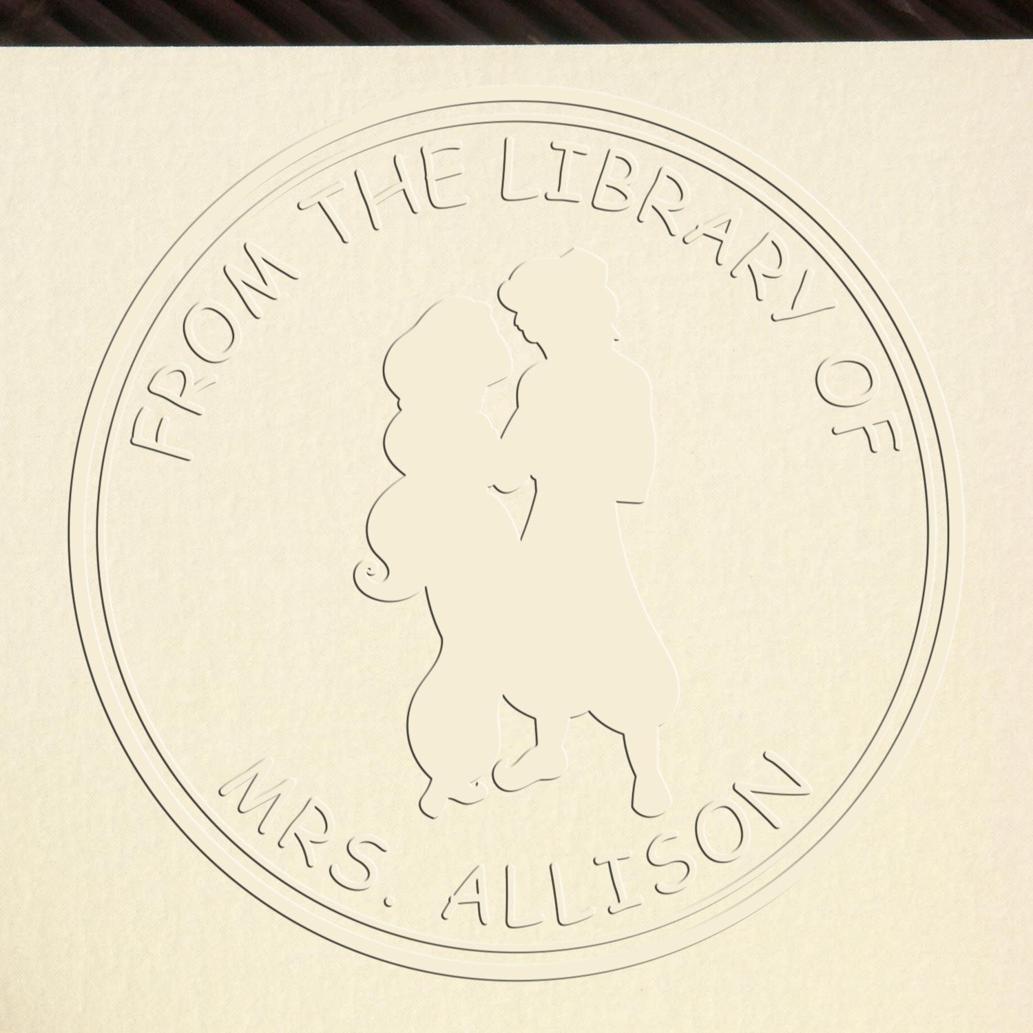 Princess Giselle Hybrid Customized Name For Library Embossing Seal - Engineer Seal Stamps
