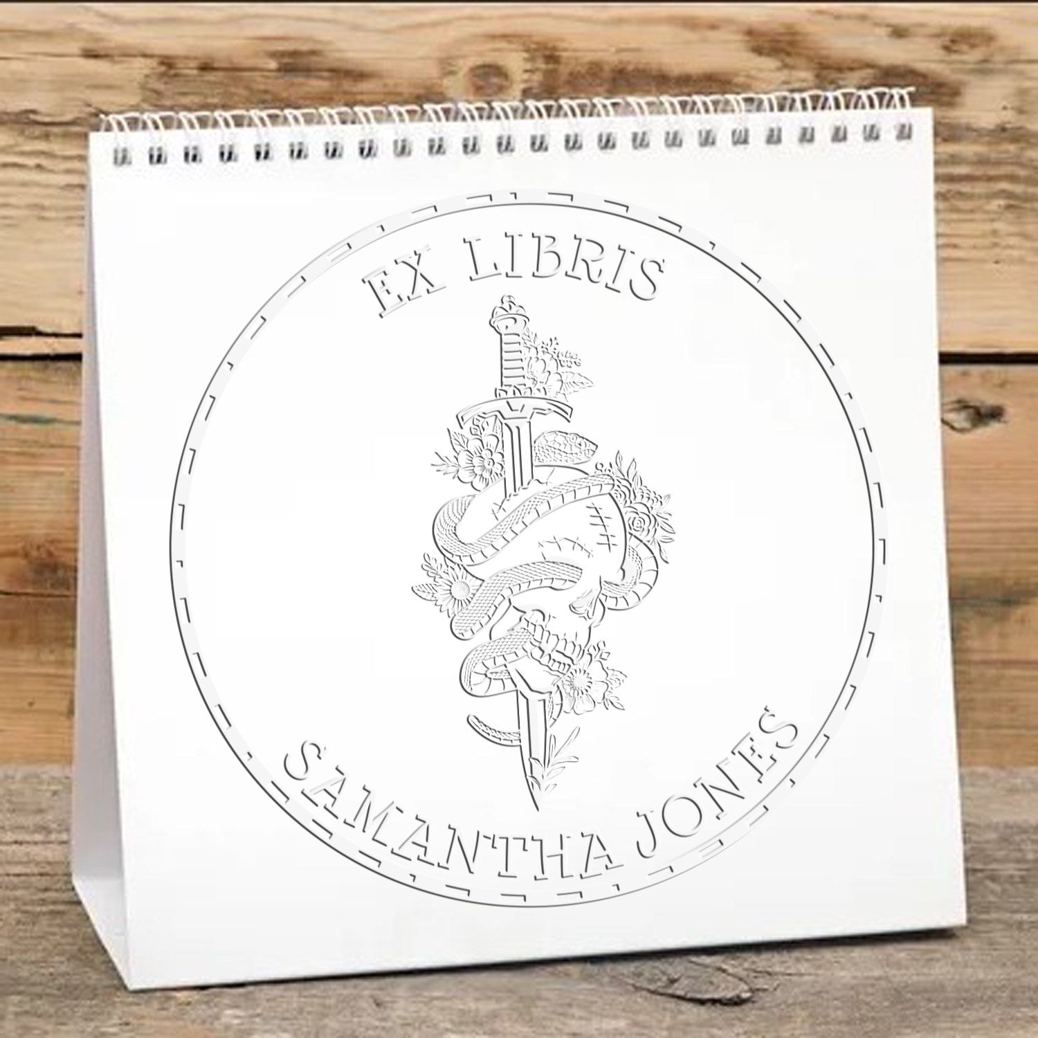 Celestial Fury Mythical Swords Handheld Customized Book Lover Embosser