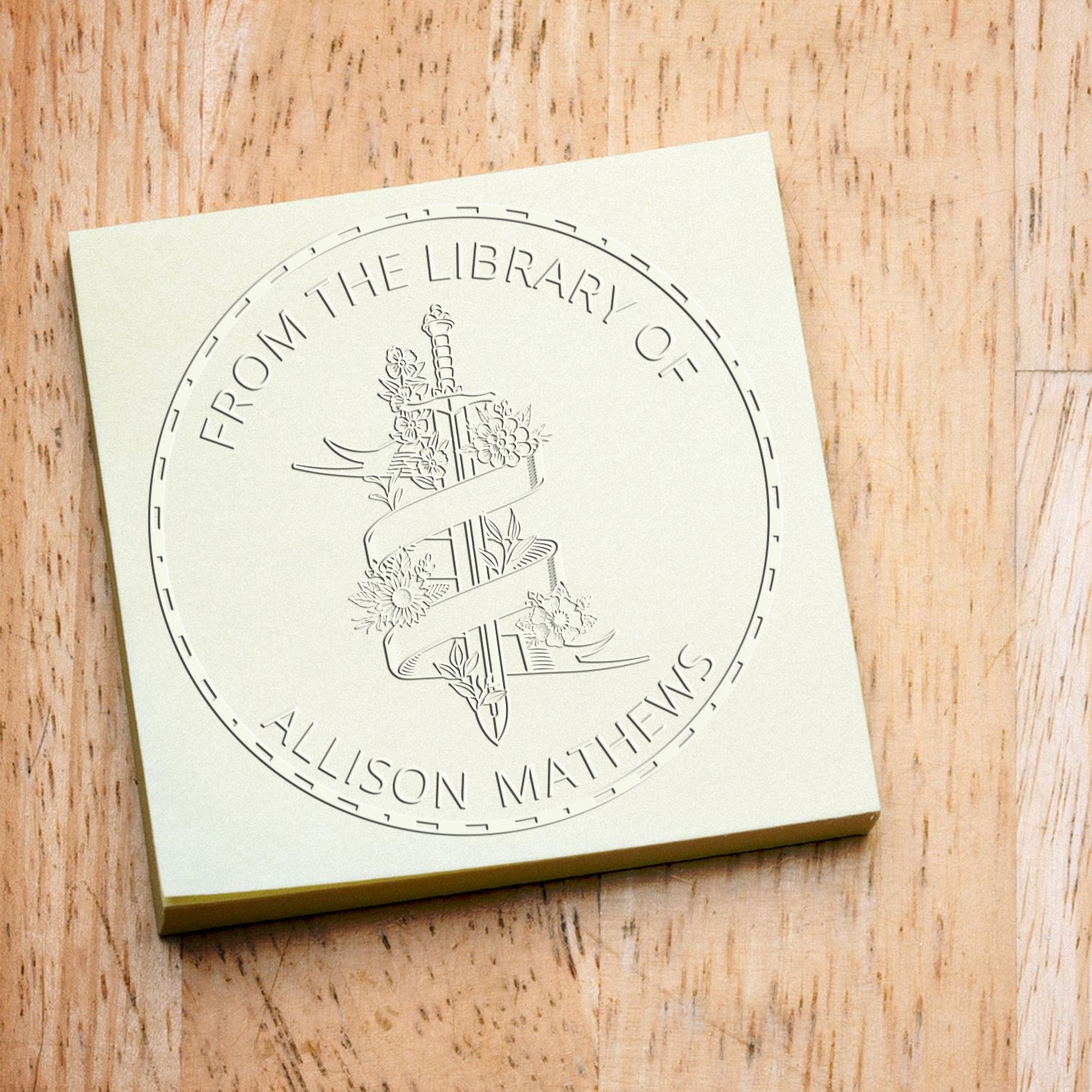 Inferno's Whisper Mythical Swords Handheld Customized Book Lover Seal - Engineer Seal Stamps
