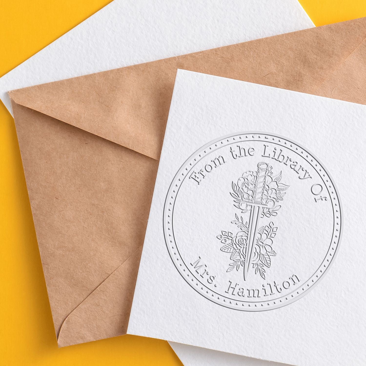 Lightbringer Mythical Swords Desk Personalizable Book Branding Seal - Engineer Seal Stamps