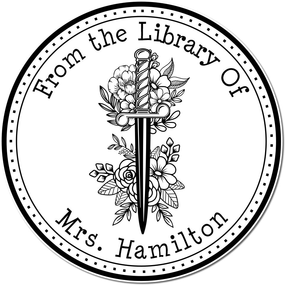 Lightbringer Mythical Swords Self-Inking Personalizable Belongs To The Library Of Stamp