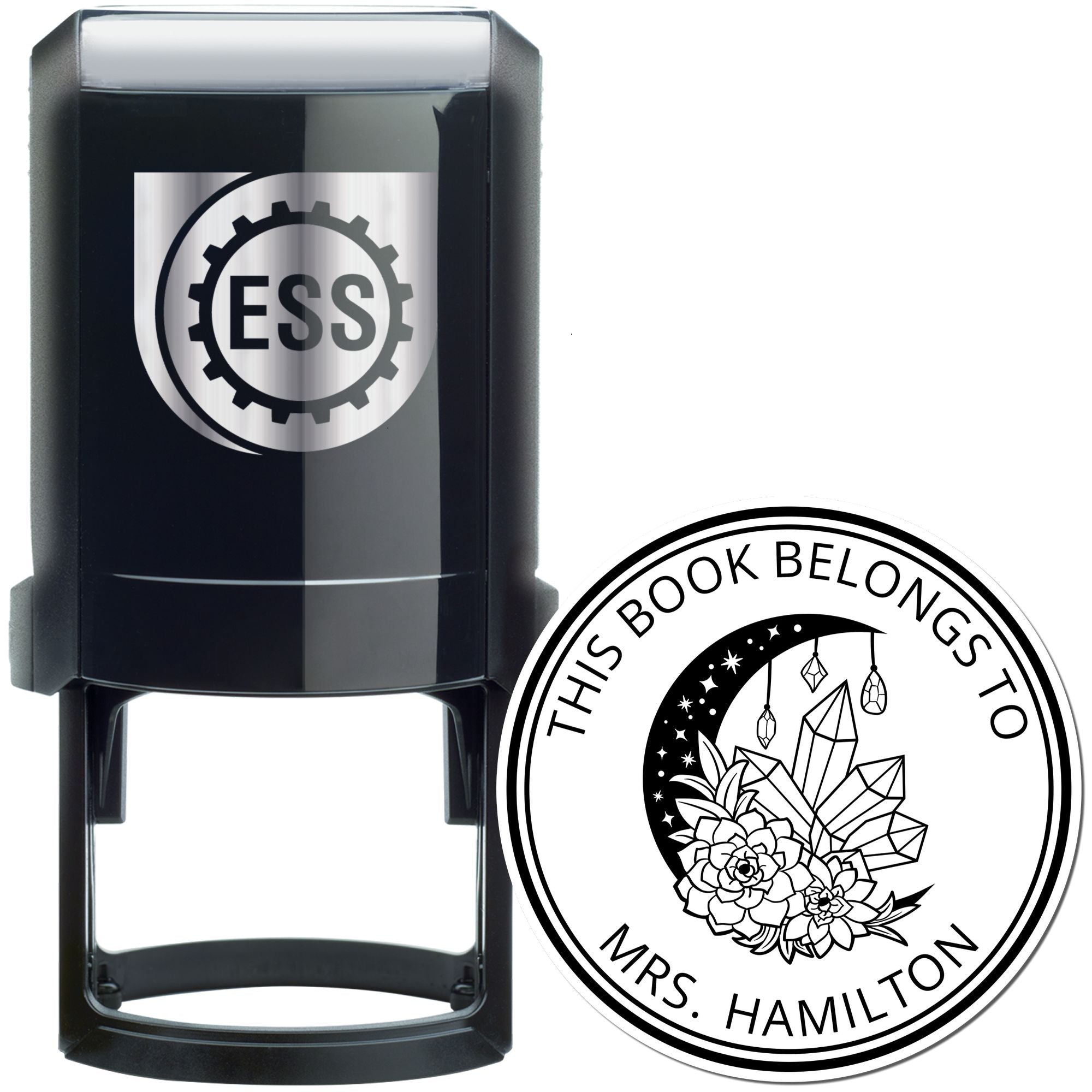 Seraphine's Gaze Mystic Self-Inking Customizable Library Stamp - Engineer Seal Stamps