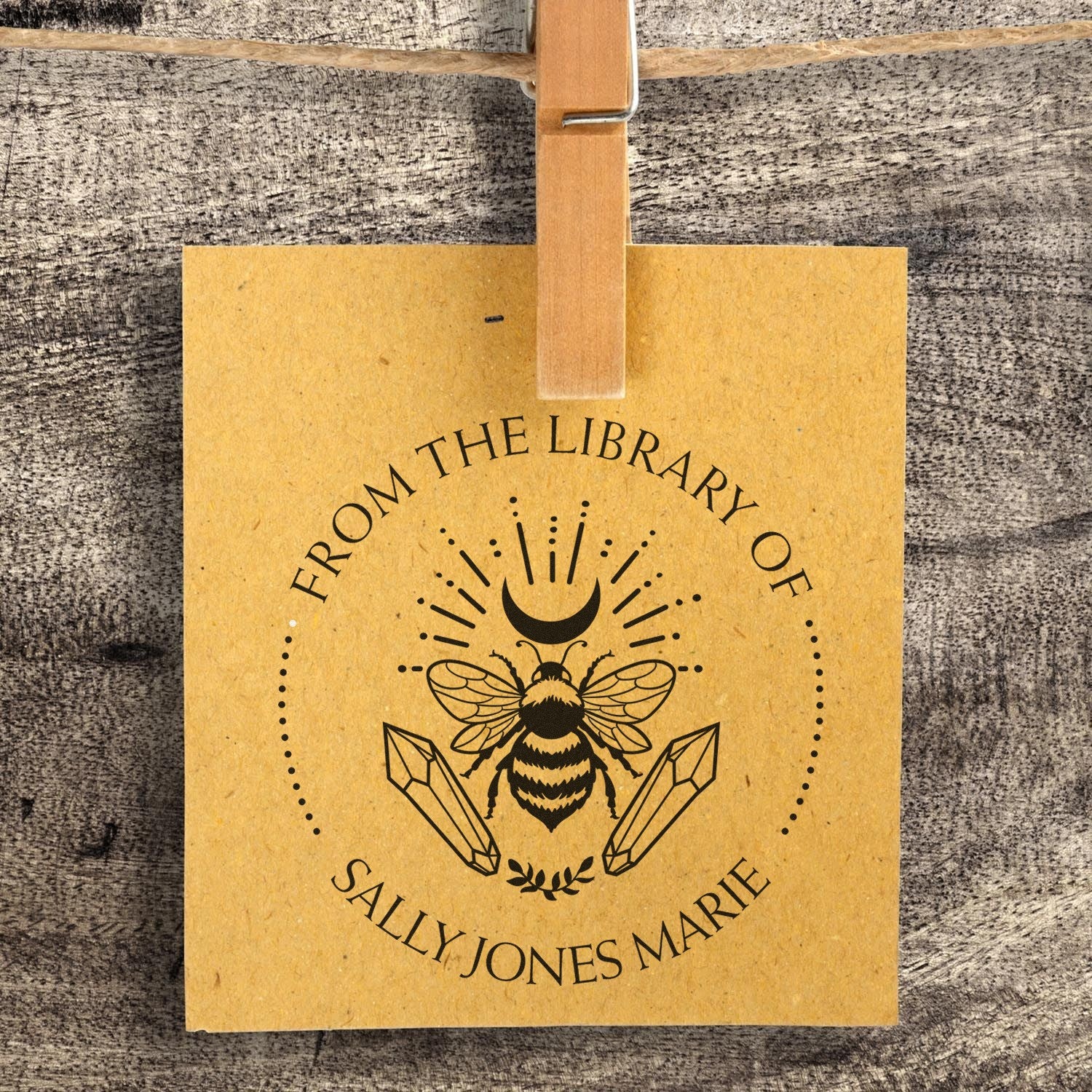 Mystara's Bloom Mystic Self-Inking Customizable Book Lover Stamp - Engineer Seal Stamps